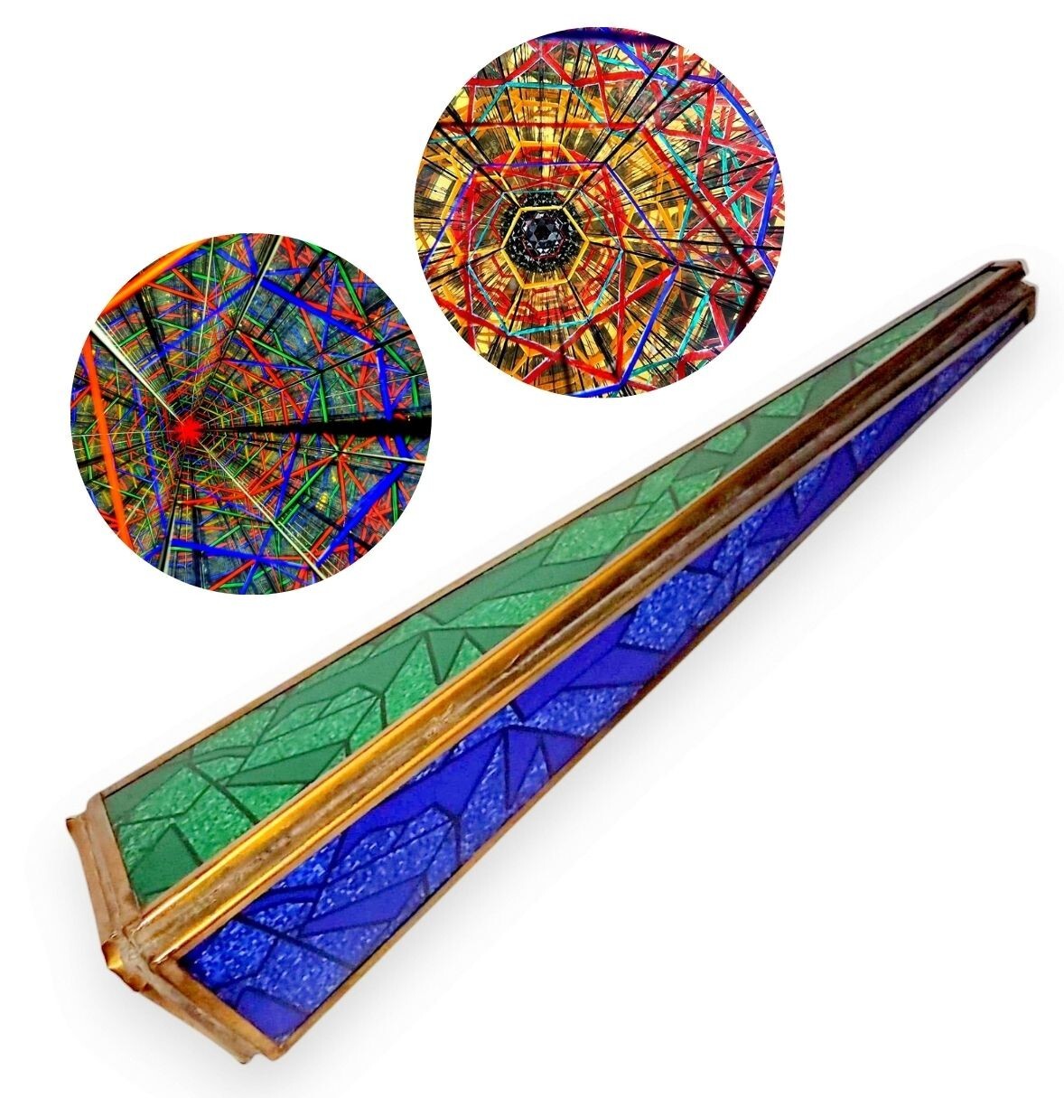 Galaxy Triangle Kaleidoscope Make Lots Of Design w/ The Help of Torch Best Gift