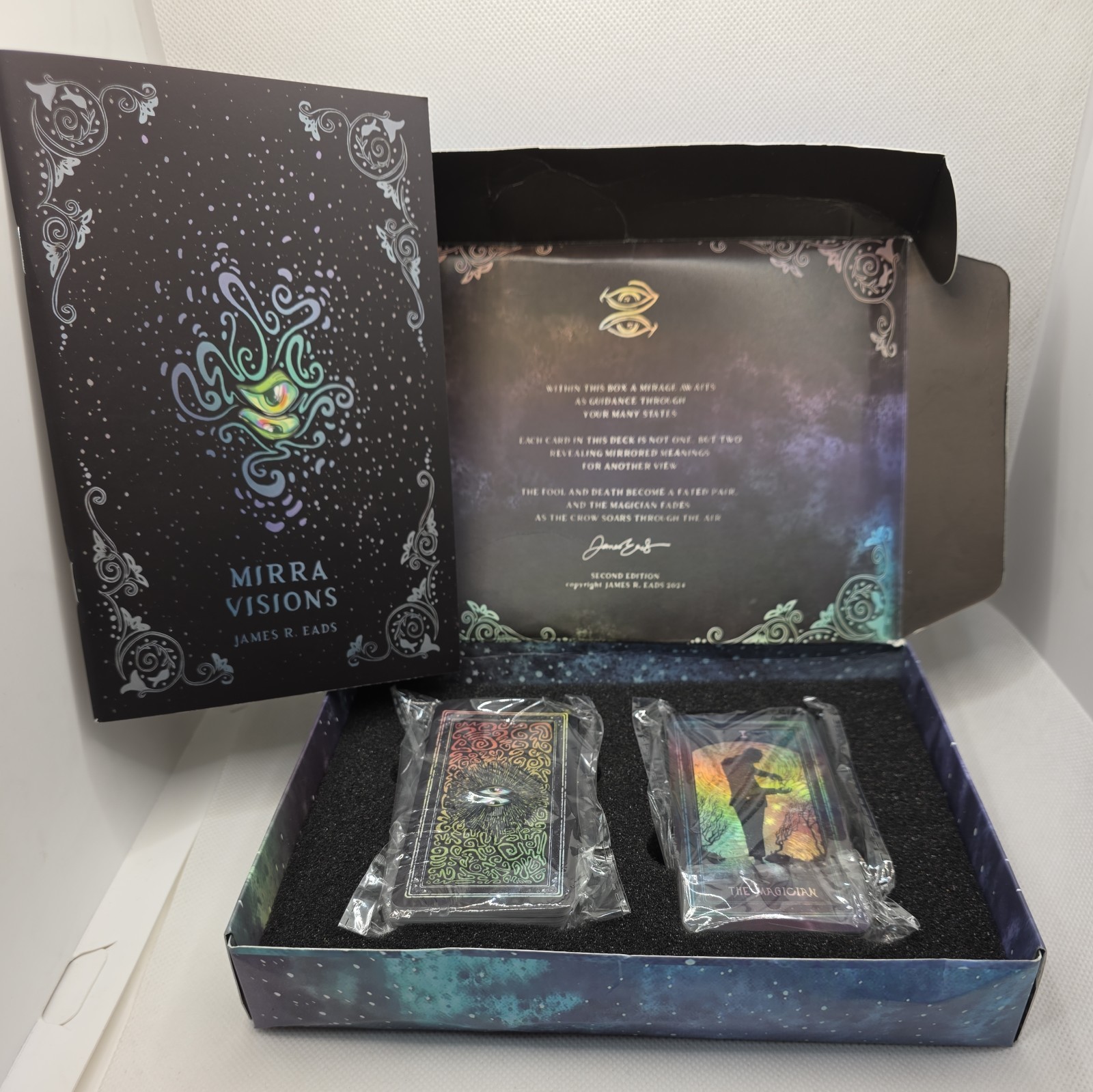 Mirra Visions 2nd Ed- 79 Card Tarot & Oracle Lenticular Card Set by James R.Eads Mirra Visions 2nd Ed- 79 Card Tarot & Oracle Lenticular Card Set by James R.Eads