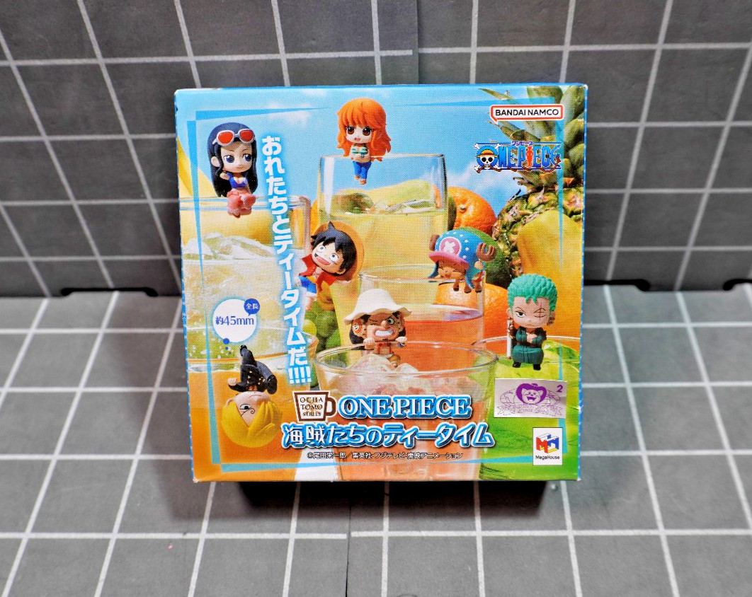 1 pcs MegaHouse Ochatomo ONE PIECE Pirates' Tea Time Mini Figure Blind Box 1 pcs MegaHouse Ochatomo ONE PIECE Pirates' Tea Time Mini Figure Blind Box