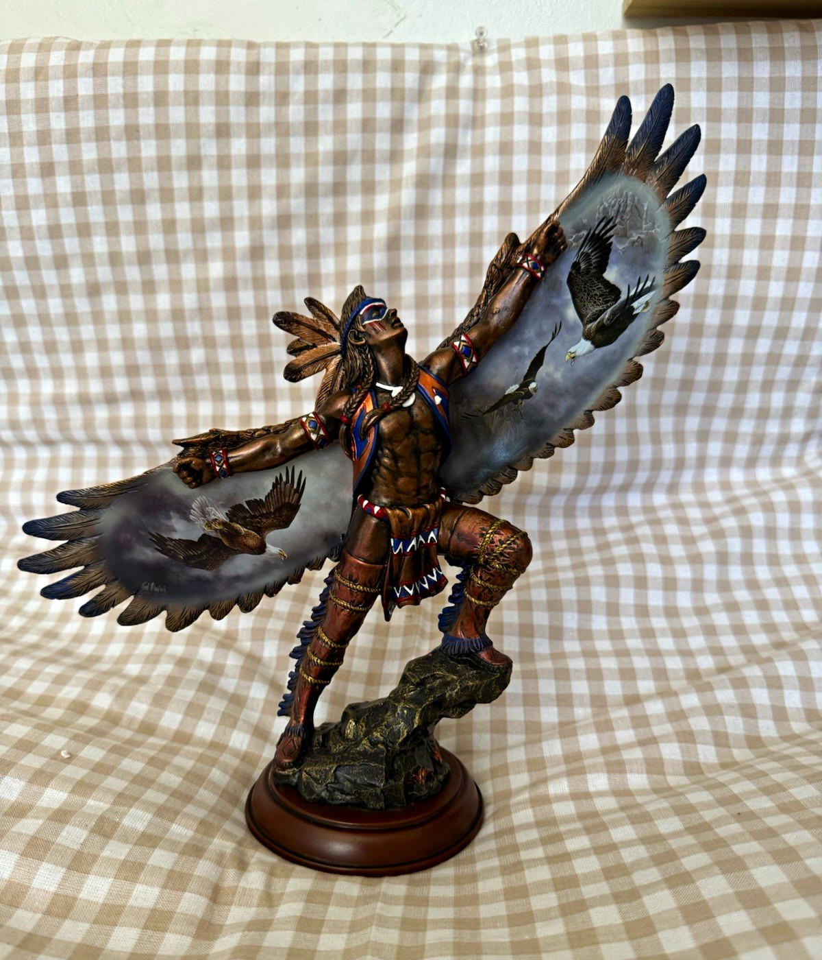Bradford Exchange Soaring Spirits Trusting the Noble Guide Bronze Resin 2013 Bradford Exchange Soaring Spirits Trusting the Noble Guide Bronze Resin 2013