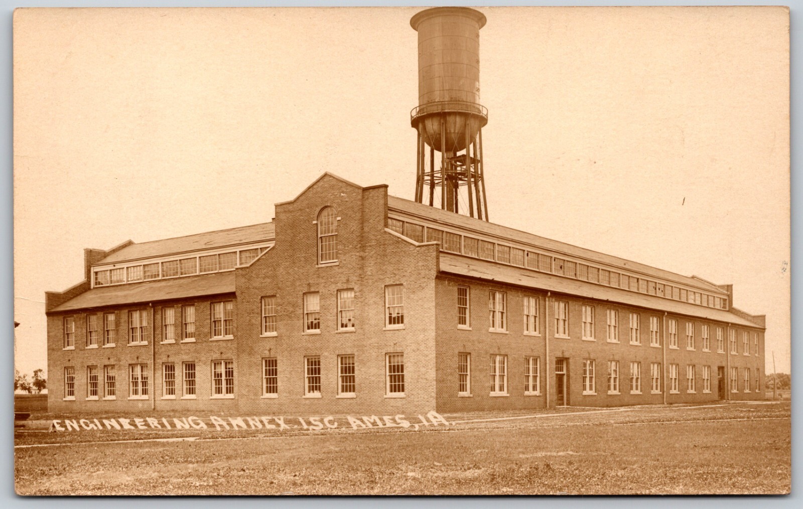 c1910s RPPC Engineering Annex Building Water Tower AMES Iowa IA ANTIQUE Postcard c1910s RPPC Engineering Annex Building Water Tower AMES Iowa IA ANTIQUE Postcard