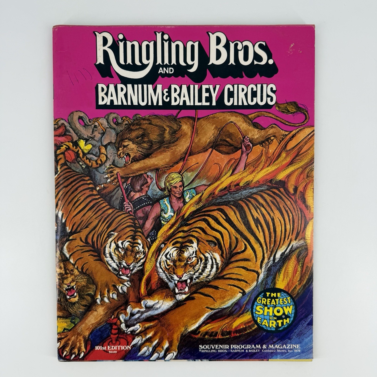 Ringling Brothers Barnum & Bailey Circus 101st Edition 1972 Program and Magazine Ringling Brothers Barnum & Bailey Circus 101st Edition 1972 Program and Magazine