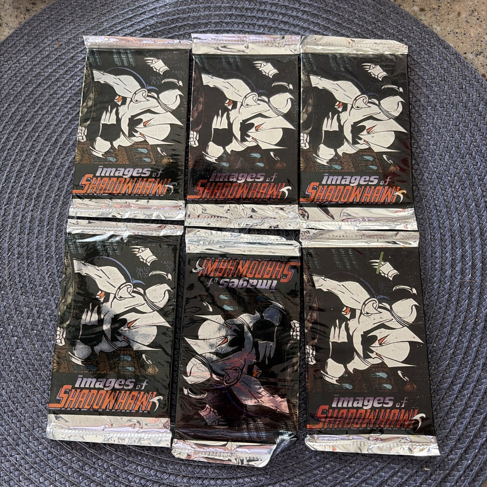 1994 Images of Shadowhawk Trading Card Packs x6 image Comics Topps