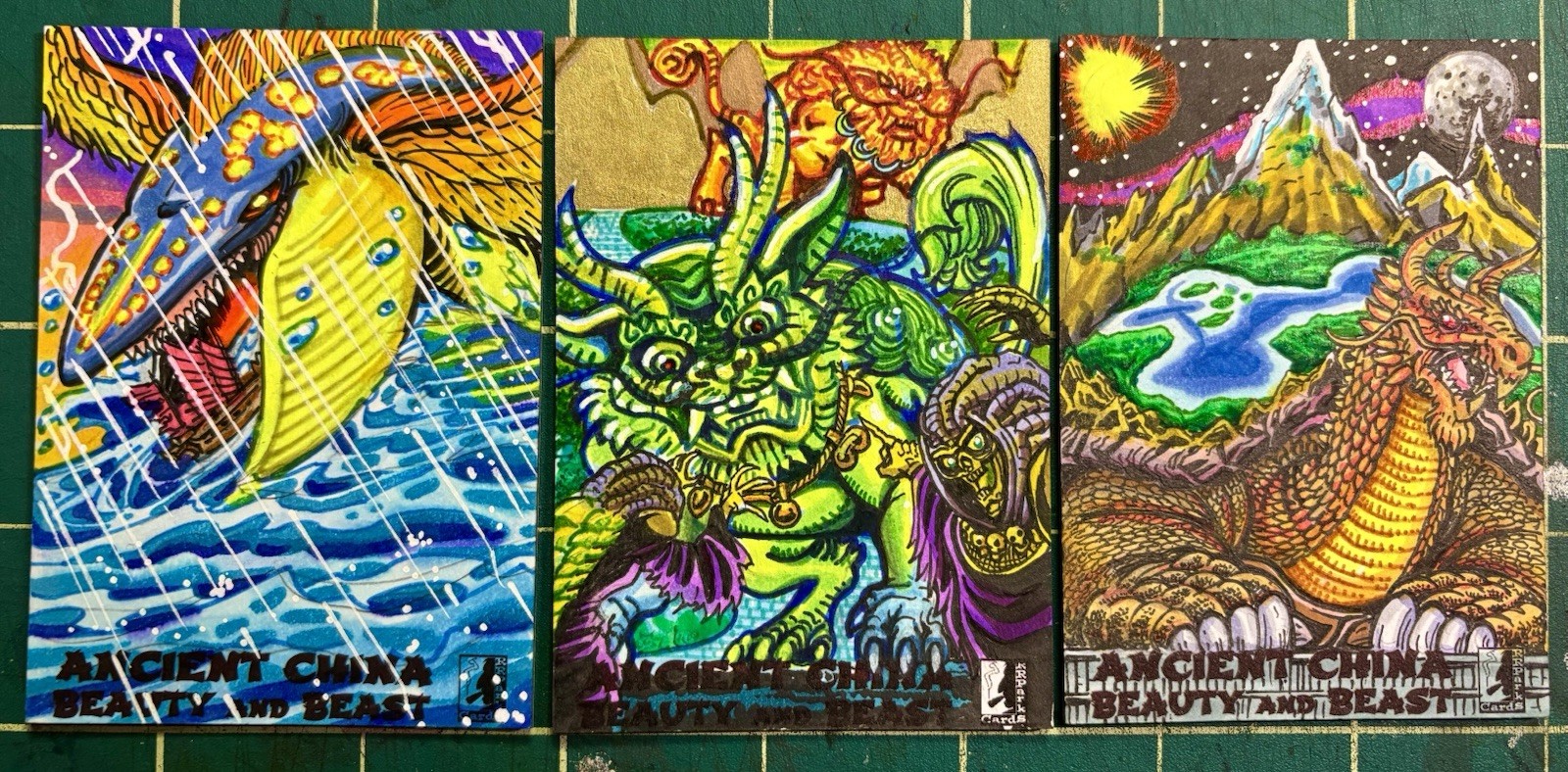 RRParks Cards ANCIENT CHINA B&B Full Color Commissioned Sketch Card By FBW RRParks Cards ANCIENT CHINA B&B Full Color Commissioned Sketch Card By FBW