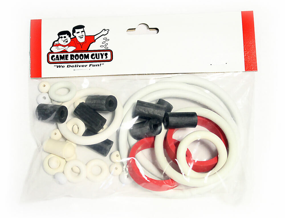 Gottlieb Wipe Out Pinball Machine Replacement Repair Rubber Ring Kit White
