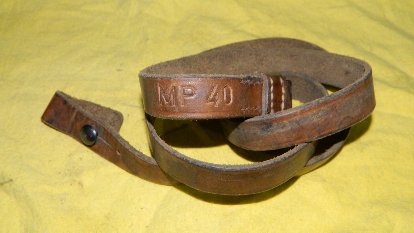 Original Surplus MP40 Leather Sling for WWII WWII German MP-40 Original Surplus MP40 Leather Sling for WWII WWII German MP-40