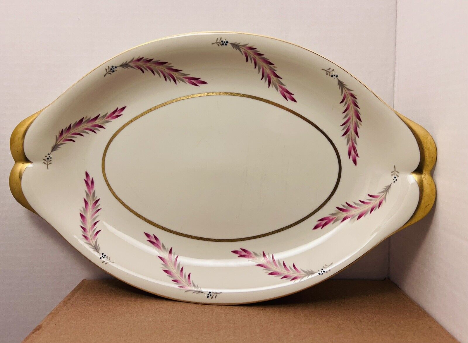 Meito Norleans Chatham China, Serving Platter, 18”x 11.5”.