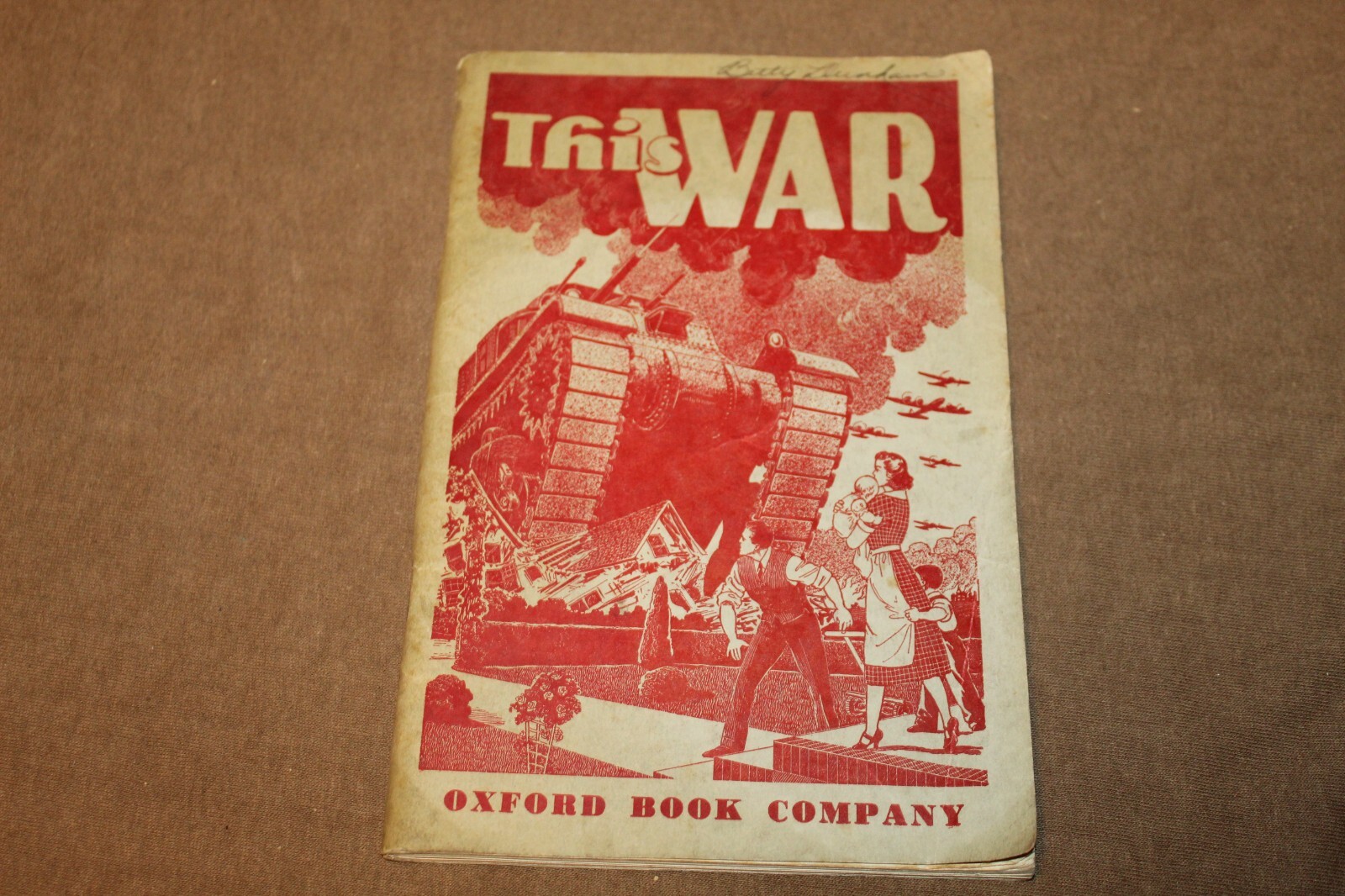 Original WW2 U.S. Homefront "This War", A Survey of World Conflict Book, 1941 d. Original WW2 U.S. Homefront "This War", A Survey of World Conflict Book, 1941 d.