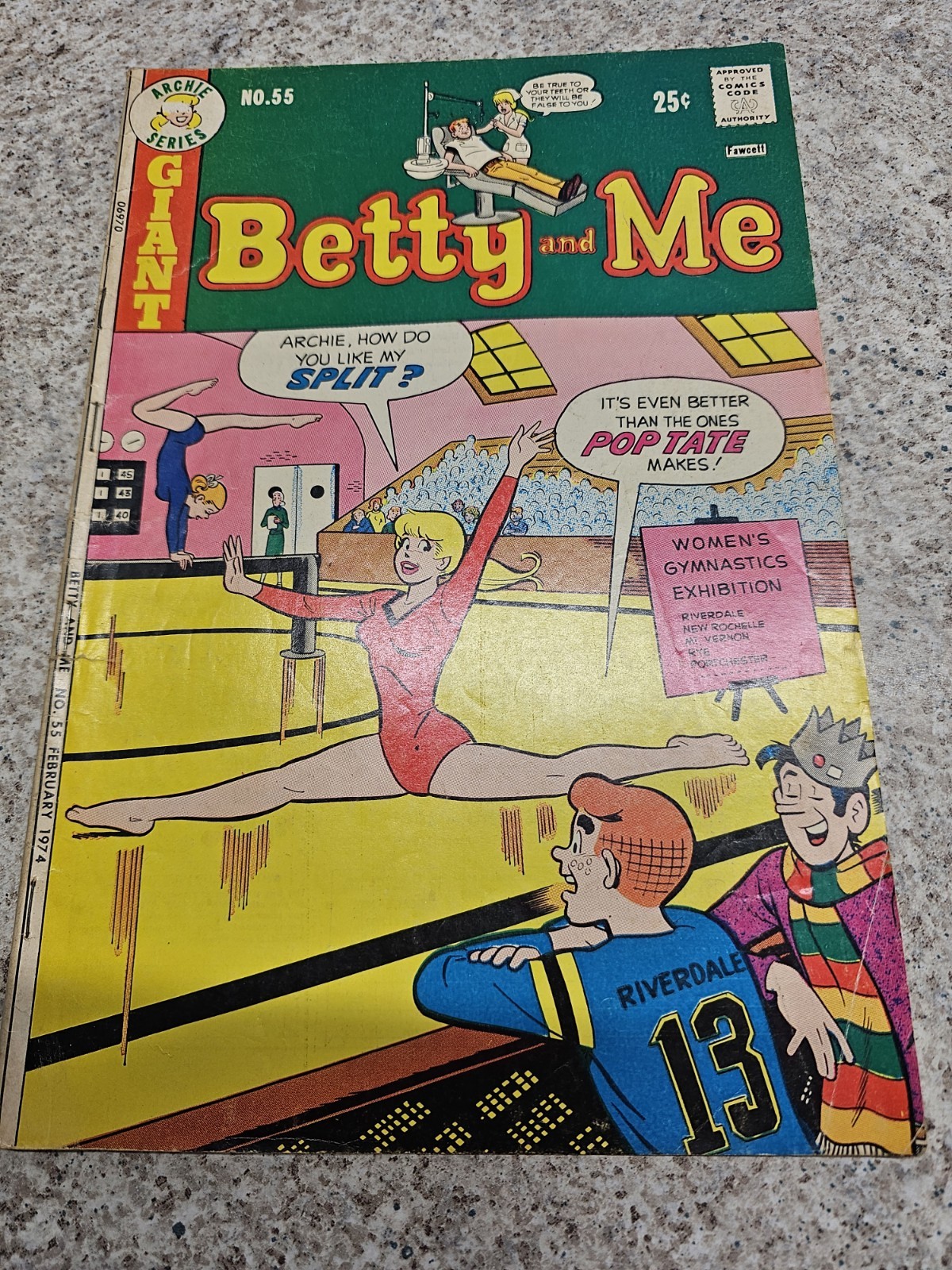 Betty And Me Innuendo Cover Comic Book Issue #55 1974 Archie Series Comics Betty And Me Innuendo Cover Comic Book Issue #55 1974 Archie Series Comics