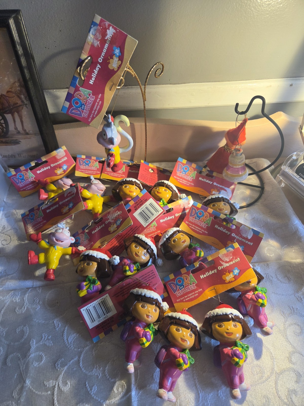 Lot of 14 Vtg 2003 Dora the Explorer & Boots Christmas Ornaments NWT Viacom... Lot of 14 Vtg 2003 Dora the Explorer & Boots Christmas Ornaments NWT Viacom...
