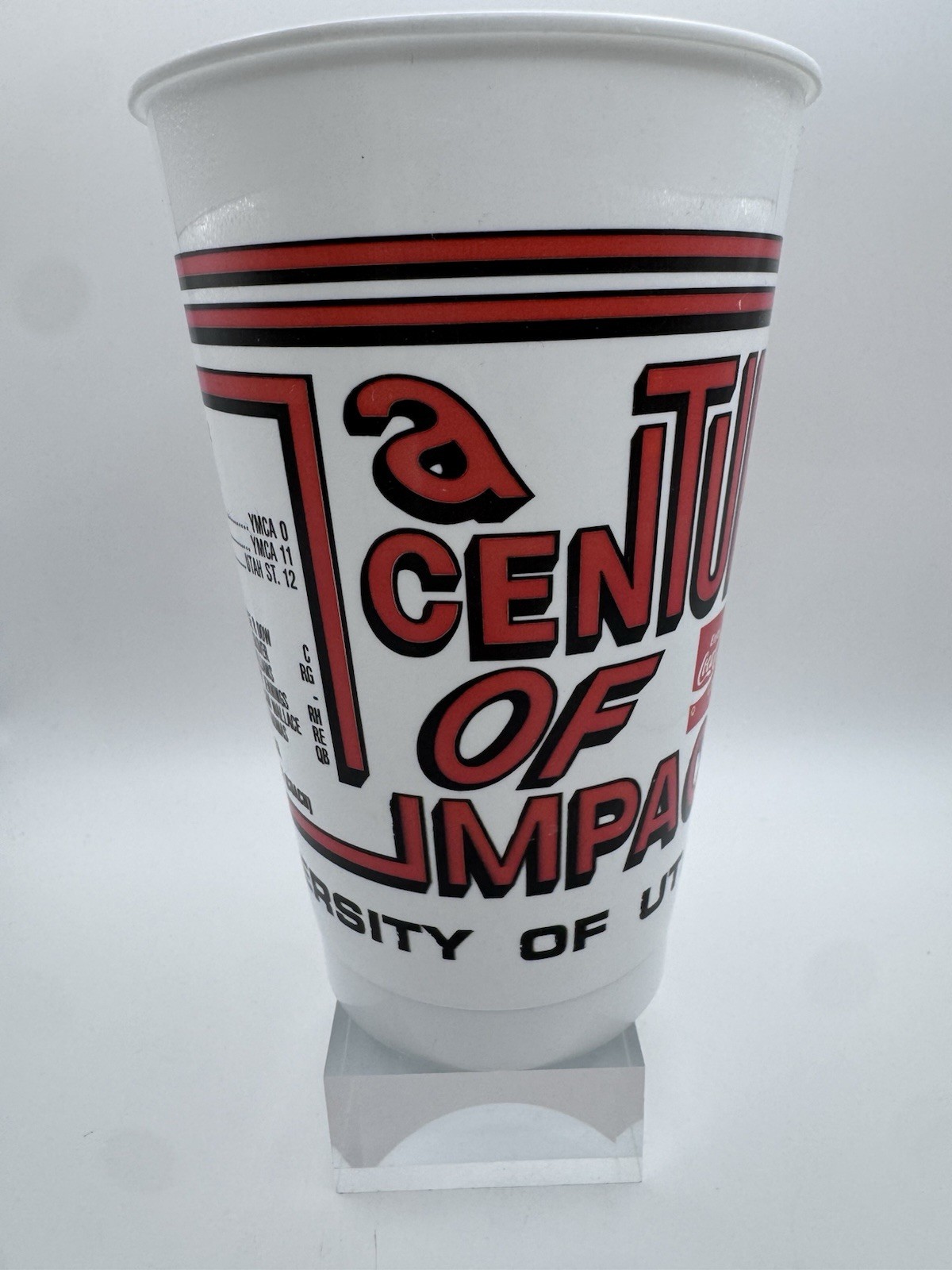 Vintage University of Utah Football 1892 Century of Impact Coca-Cola Cup Vintage University of Utah Football 1892 Century of Impact Coca-Cola Cup