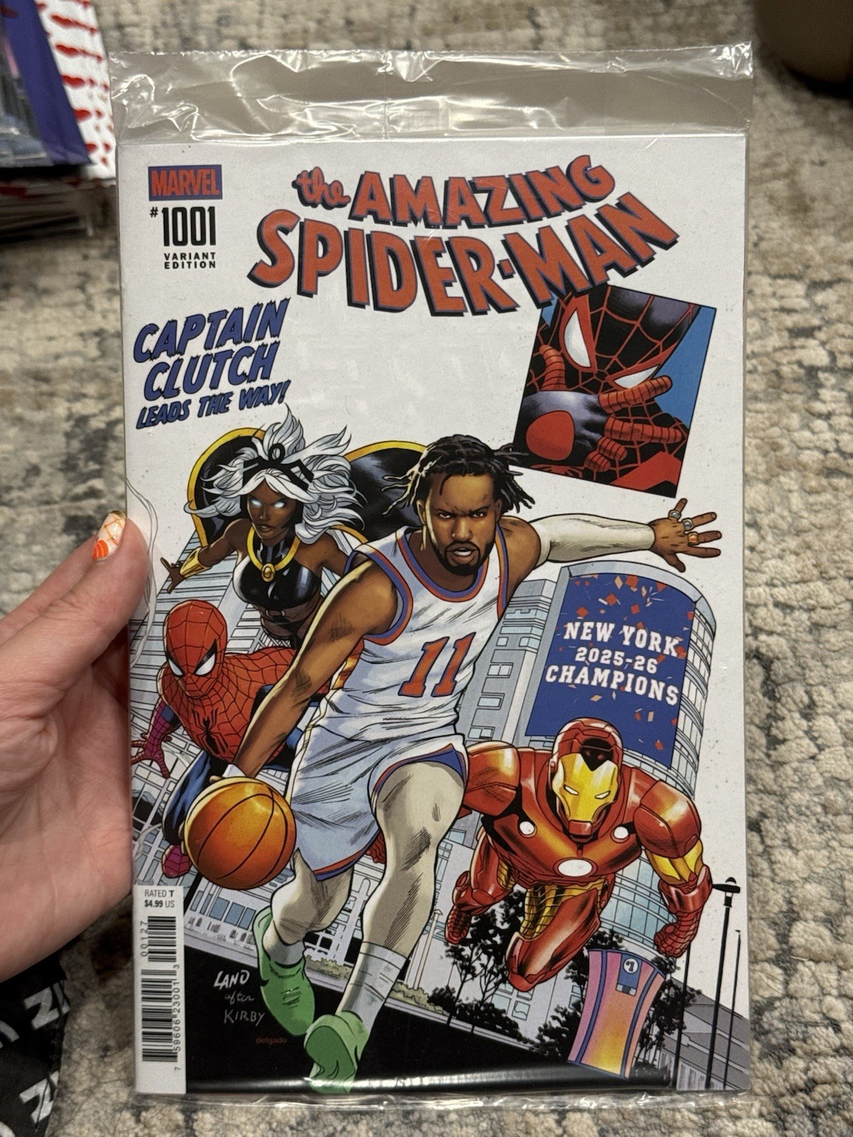 AMAZING SPIDER-MAN #1001 JALEN BRUNSON NY KNICKS NYCC EXCLUSIVE NM 2026