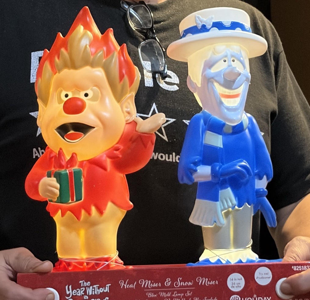Year Without A Santa Claus Gemmy Heat Miser & Snow Miser 14” Lighted Blow Molds Year Without A Santa Claus Gemmy Heat Miser & Snow Miser 14” Lighted Blow Molds