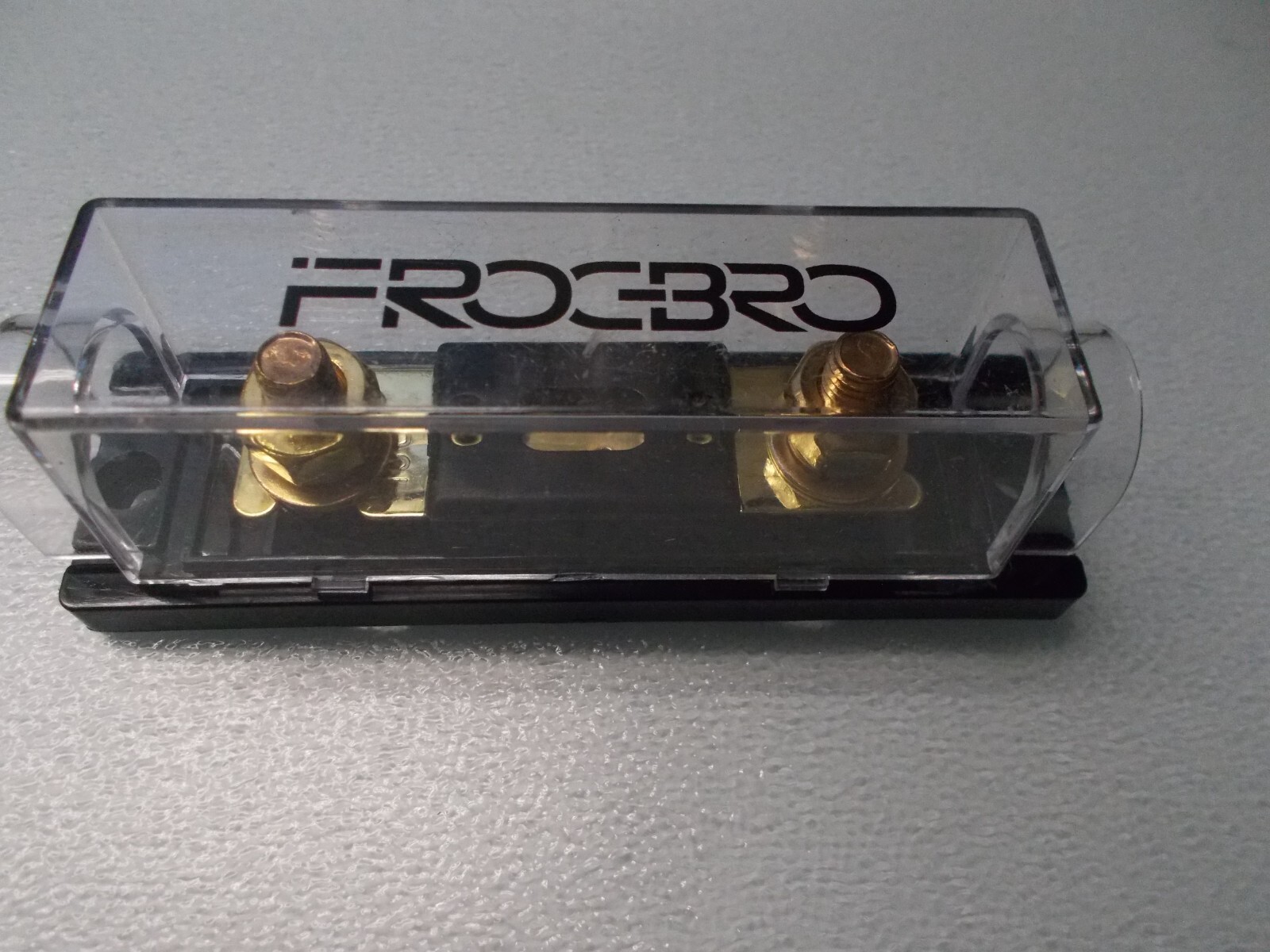 Frogpro Sample 150 Amp Fuse mounted in a plastic shell Frogpro Sample 150 Amp Fuse mounted in a plastic shell