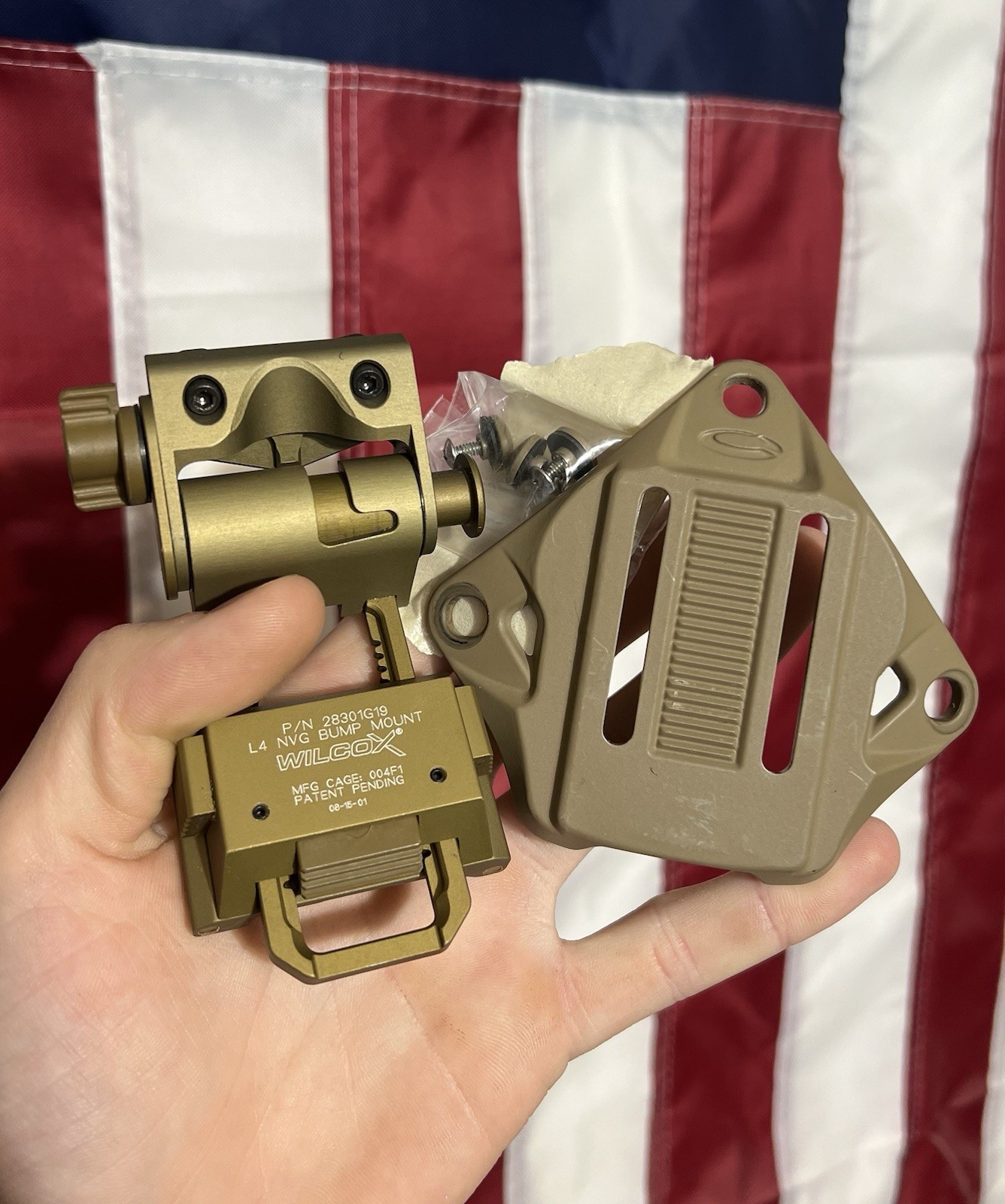 Wilcox L4 Mount With Metal Ops Core Shroud For Military Helmet, Not A G24 Wilcox L4 Mount With Metal Ops Core Shroud For Military Helmet, Not A G24