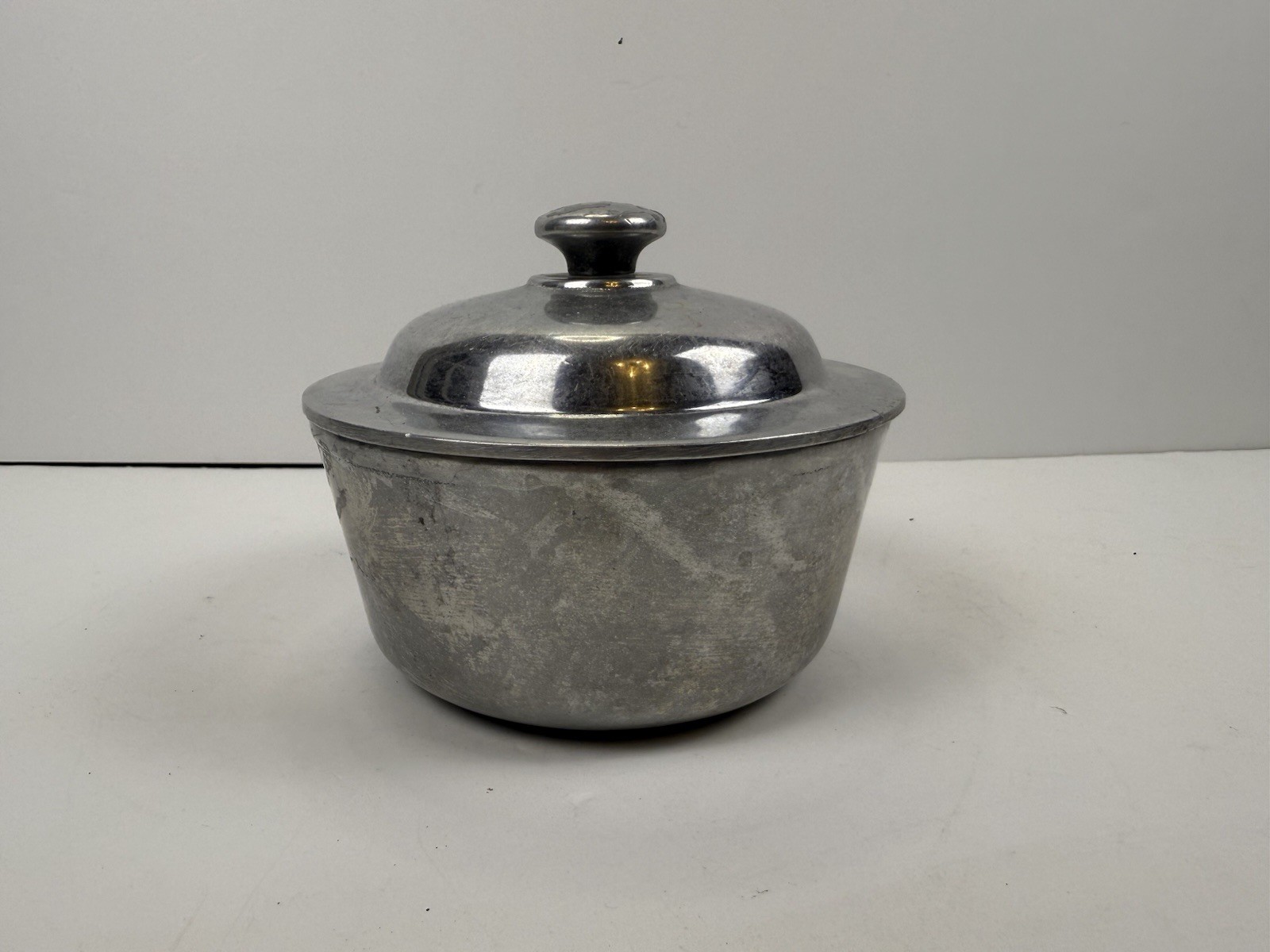 Vintage Wilton, Columbia PA. Pewter Small Serving, Sugar Bowl w/Lid Stamped Vintage Wilton, Columbia PA. Pewter Small Serving, Sugar Bowl w/Lid Stamped