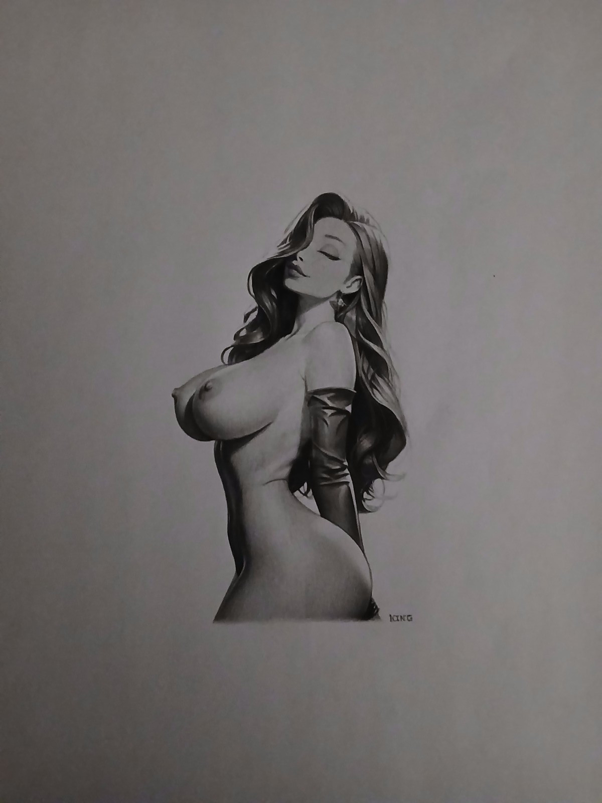 ORIGINAL JESSICA RABBIT ART DRAWING HUGE 18"X24" POSTER SIZE HYPER REALISTIC ORIGINAL JESSICA RABBIT ART DRAWING HUGE 18"X24" POSTER SIZE HYPER REALISTIC
