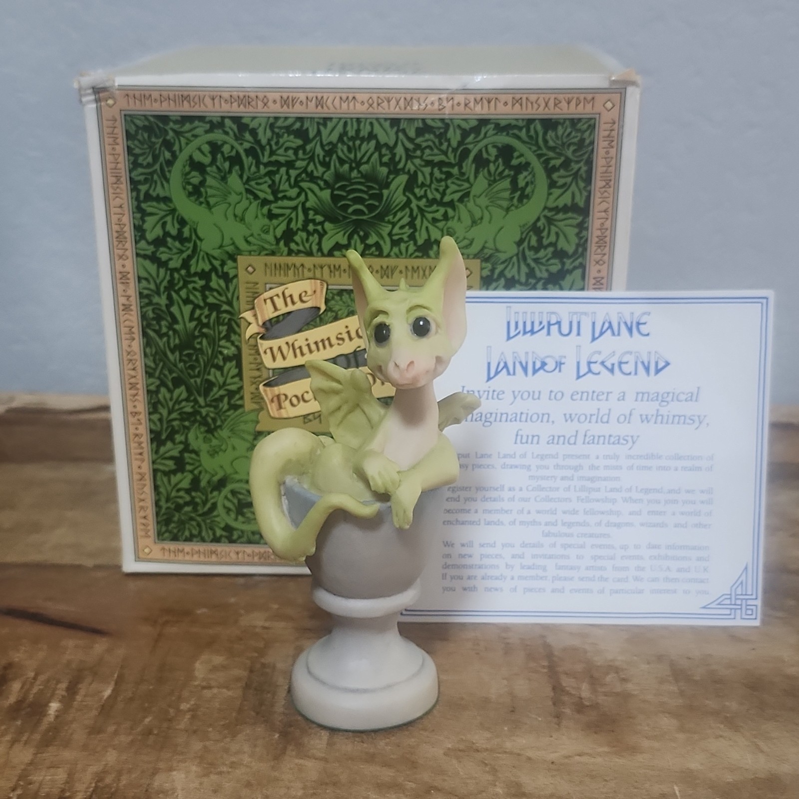 Pocket Dragons A GOOD EGG 1989 1 Of The Original 25 with box. Very Rare. Pocket Dragons A GOOD EGG 1989 1 Of The Original 25 with box. Very Rare.