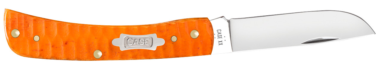 Case xx Knives Sod Buster Jr Gator Persimmon Orange 38074 Carbon Steel Knife Case xx Knives Sod Buster Jr Gator Persimmon Orange 38074 Carbon Steel Knife