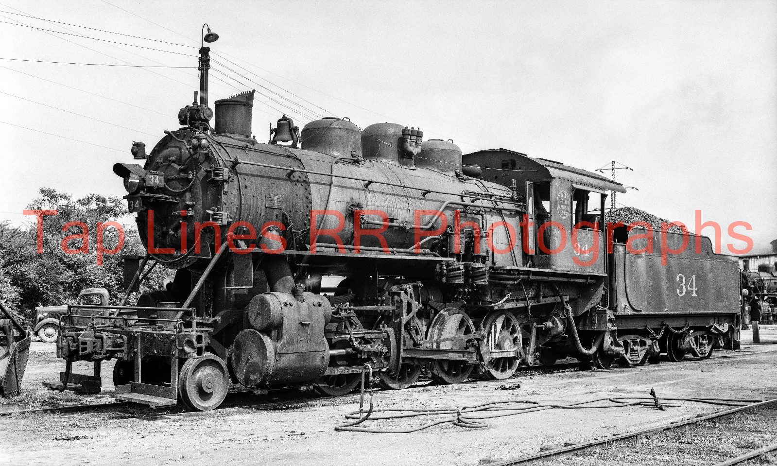 Macon Dublin & Savannah 34 2-8-0 Macon GA 5-5-1948 James Bowie New 5x8 Photo
