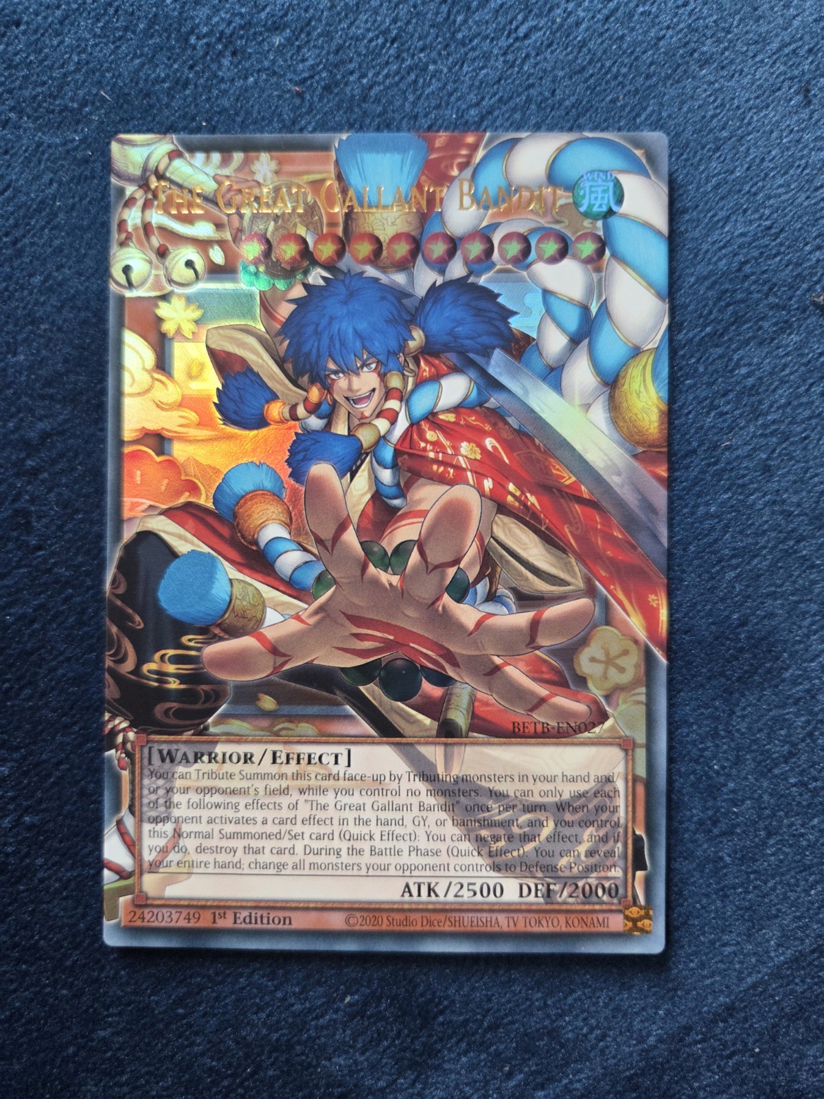 Yu-Gi-Oh The Great Gallant Bandit BETB-EN027 Overframe Ultra Rare 1st Edition