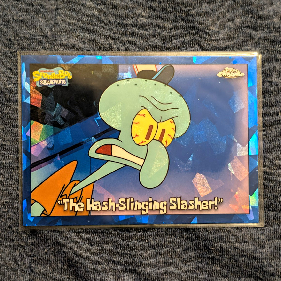 2025 Topps SpongeBob Chrome Sapphire 9 Card Lot