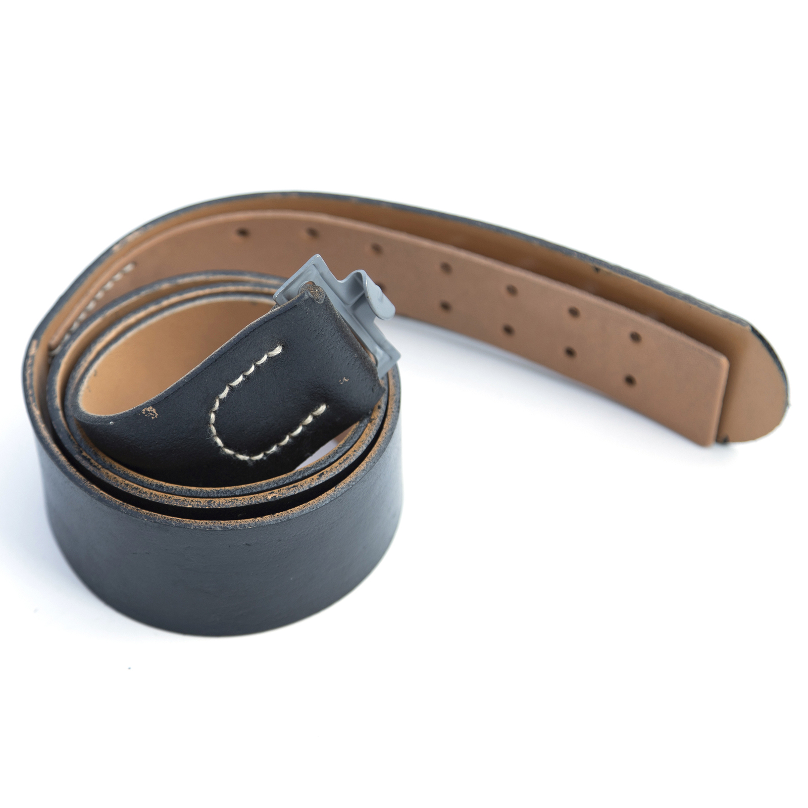 WW2 German Soldier Belt Black Real Genuine Leather Reproduction WW2 German Soldier Belt Black Real Genuine Leather Reproduction
