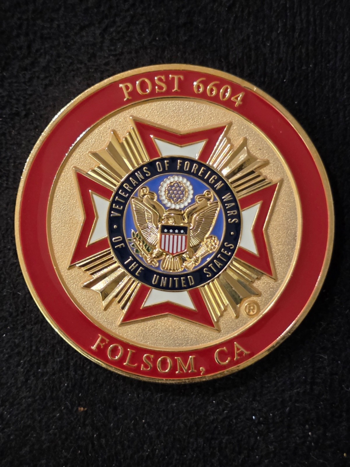 Post 5504 Folsom California Challenge Coin