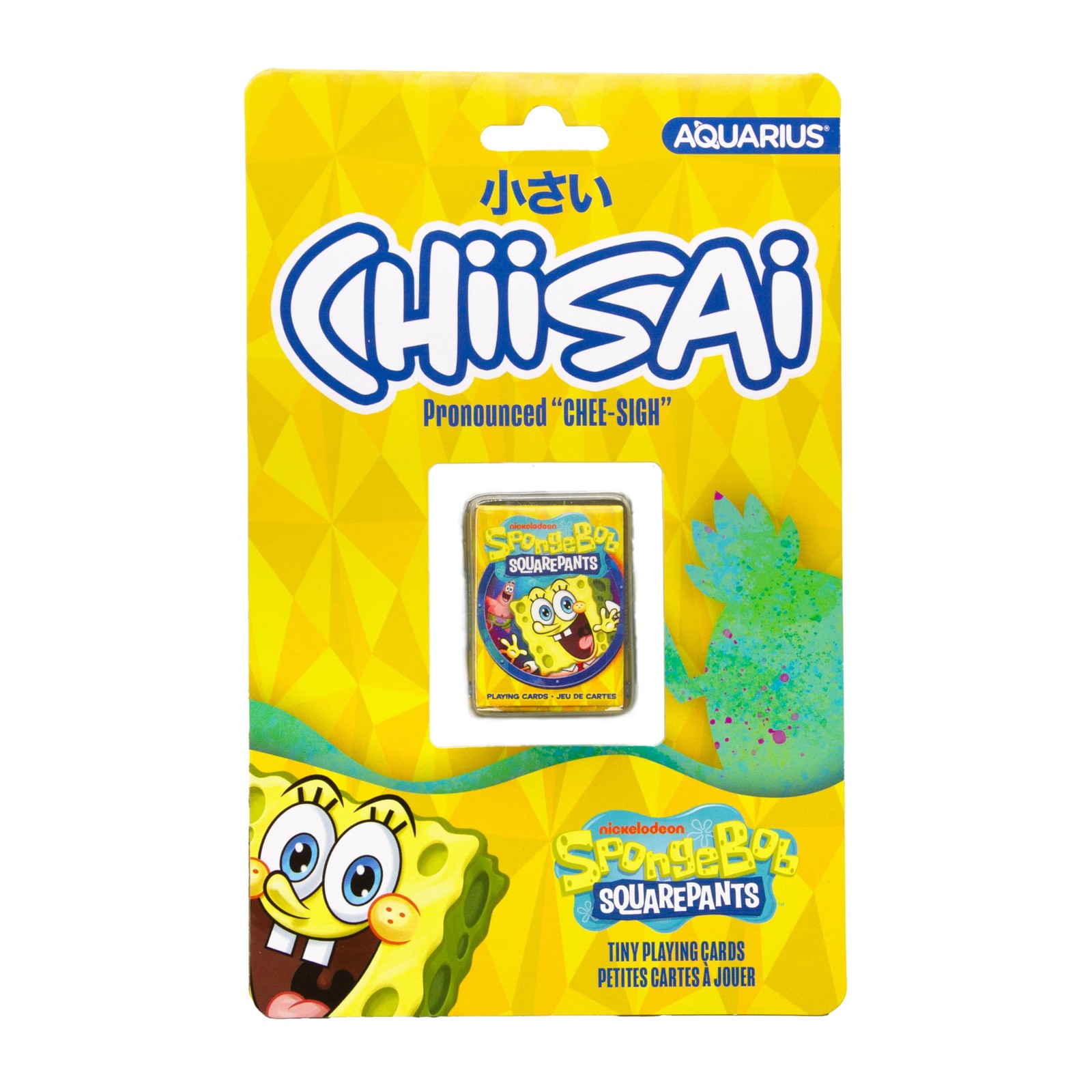 Aquarius Spongebob Chiisai Micro Playing Card Deck 1.8x1.3 in Licensed Aquarius Spongebob Chiisai Micro Playing Card Deck 1.8x1.3 in Licensed