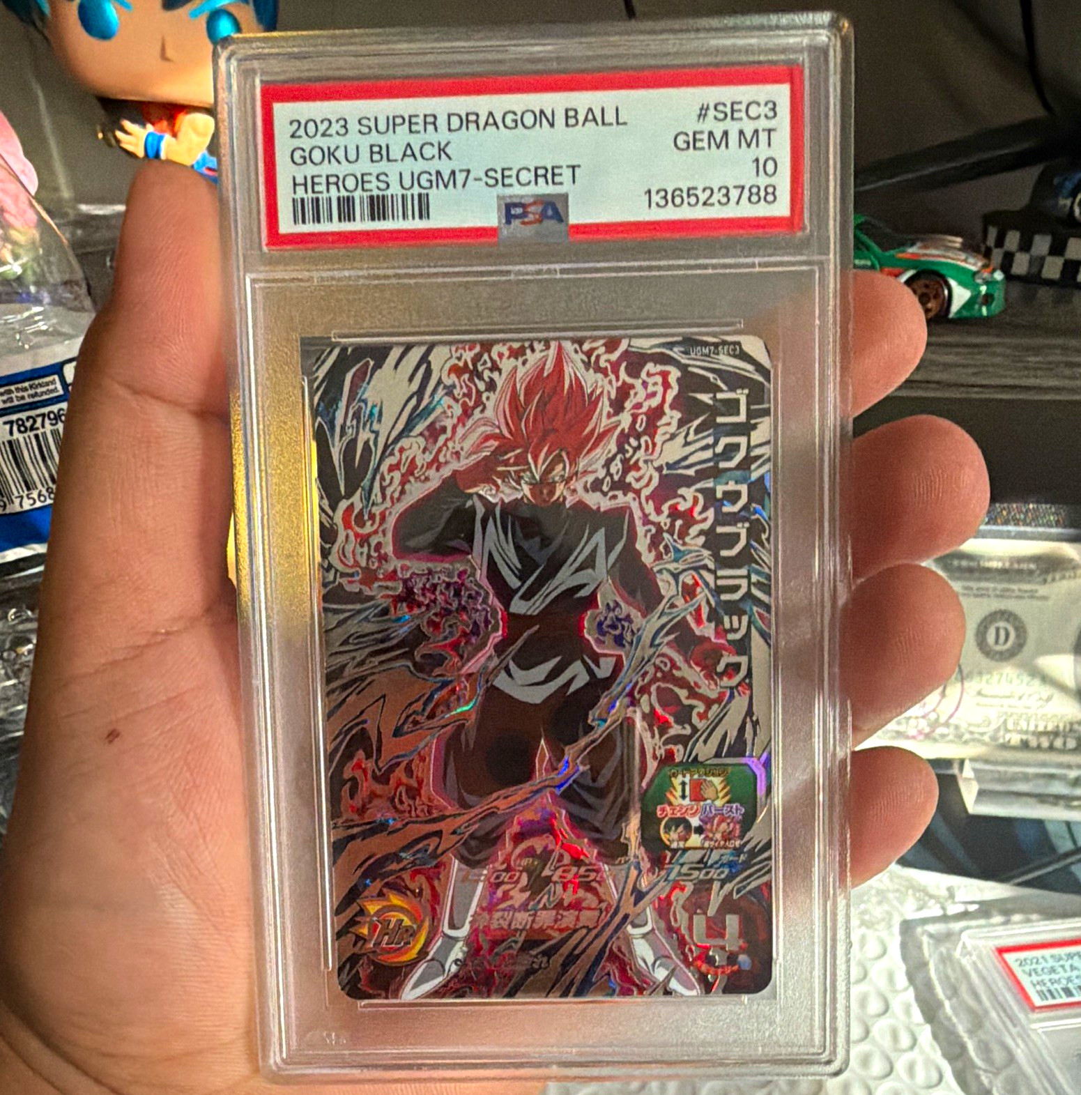 PSA 10 Super Dragon Ball Heroes Secret Rare Goku Black & Vegeta UGM7/BM8