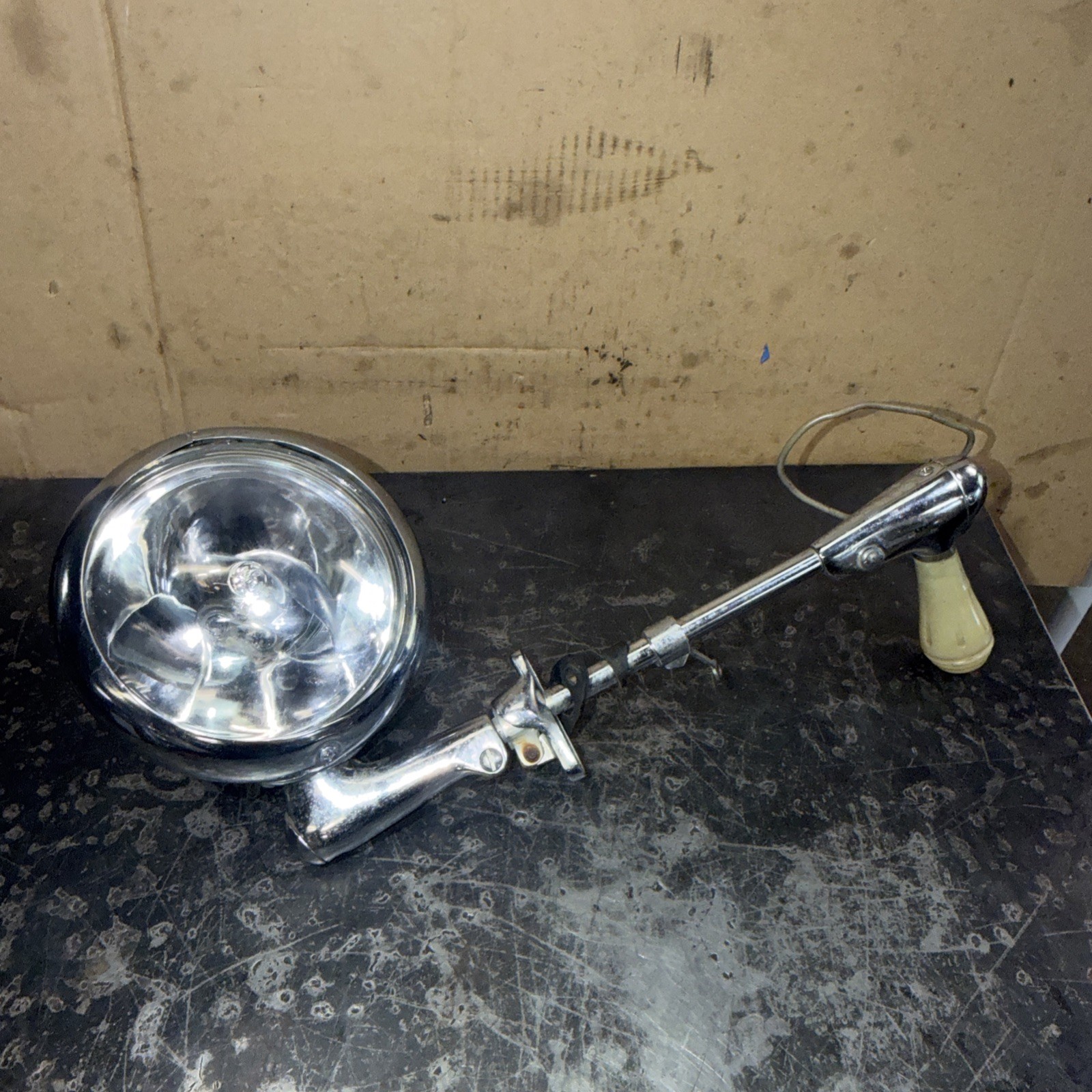 Vintage Unity Model S6 Chrome Spotlight Car Light Rat Rod Chicago USA Untested Vintage Unity Model S6 Chrome Spotlight Car Light Rat Rod Chicago USA Untested