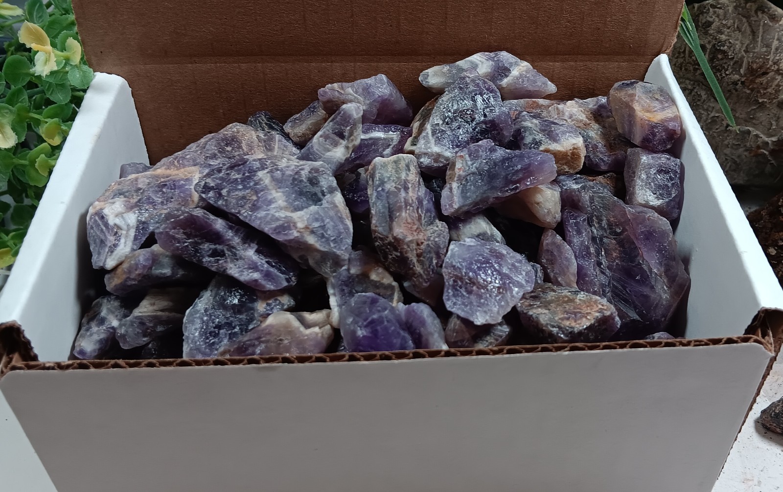 2.5 Pound Lot Amethyst crystal chevron amethyst Zambia all natural Lot 3 2.5 Pound Lot Amethyst crystal chevron amethyst Zambia all natural Lot 3