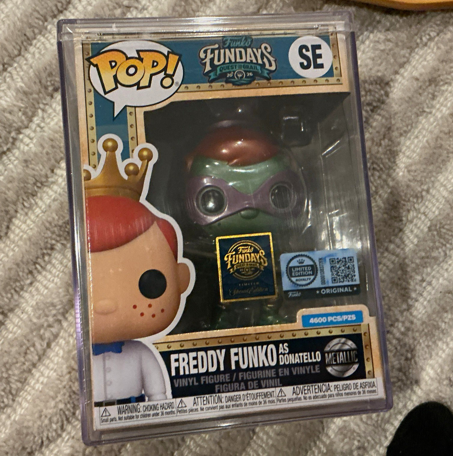 Funko Pop FunDays Freddy Funko as Donatello Metallic Vinyl SE LE 4600 Funko Pop FunDays Freddy Funko as Donatello Metallic Vinyl SE LE 4600