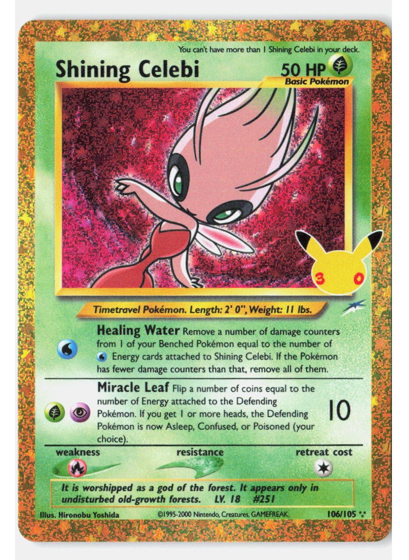 Shining Celebi Holofoil[30C - 106/105] (NM) Pokemon