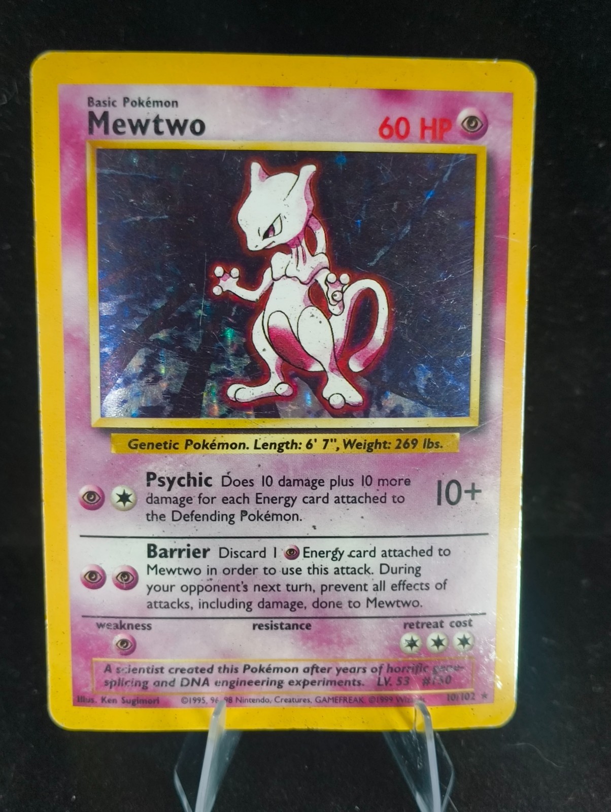 HP | Mewtwo | Base Set Unlimited | 10/102 | Holo | Rare Holo HP | Mewtwo | Base Set Unlimited | 10/102 | Holo | Rare Holo