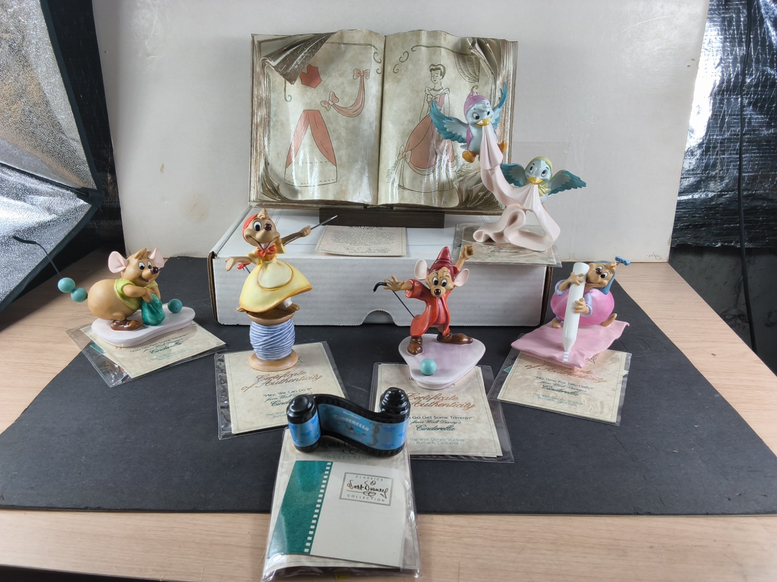 Cinderella Disney Classic Lot 4 Mice, Birds, Book , Title Cinderella Disney Classic Lot 4 Mice, Birds, Book , Title