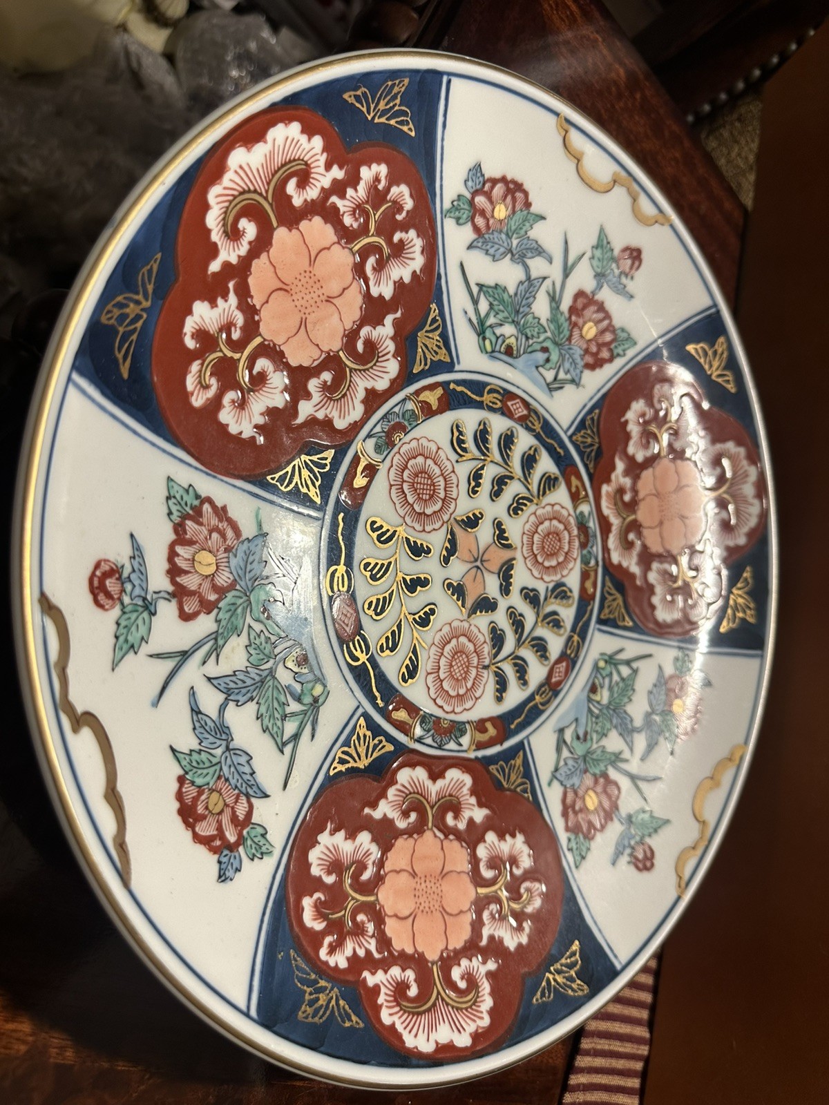 Vintage Gold Imari Japanese Plate- Hand Painted Porcelain- A Perfect Gift Vintage Gold Imari Japanese Plate- Hand Painted Porcelain- A Perfect Gift
