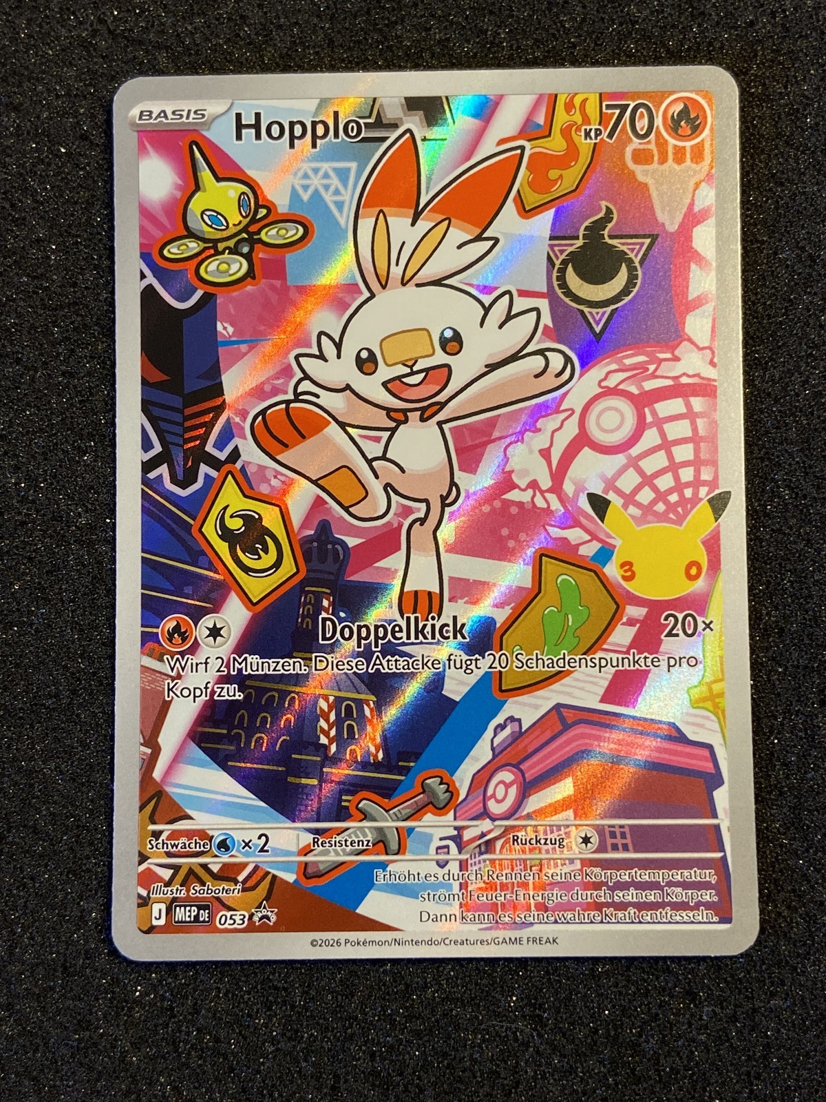 Hopplo Holo MEP Black Star Promos 053 P NM Pokemon Hopplo Holo MEP Black Star Promos 053 P NM Pokemon
