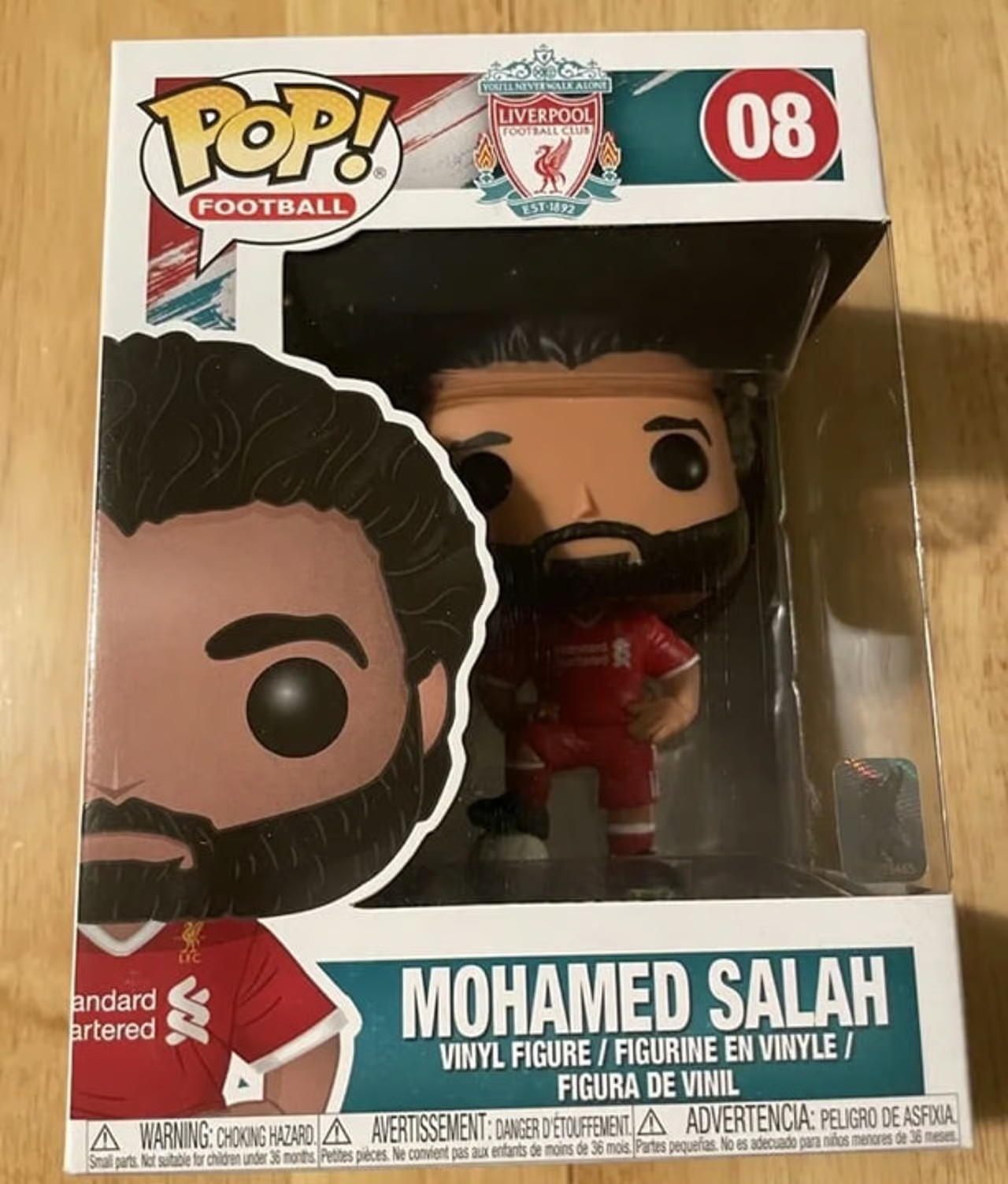Funko Pop Football Liverpool Mohamed Salah #08 Vinyl Figure Funko Pop Football Liverpool Mohamed Salah #08 Vinyl Figure