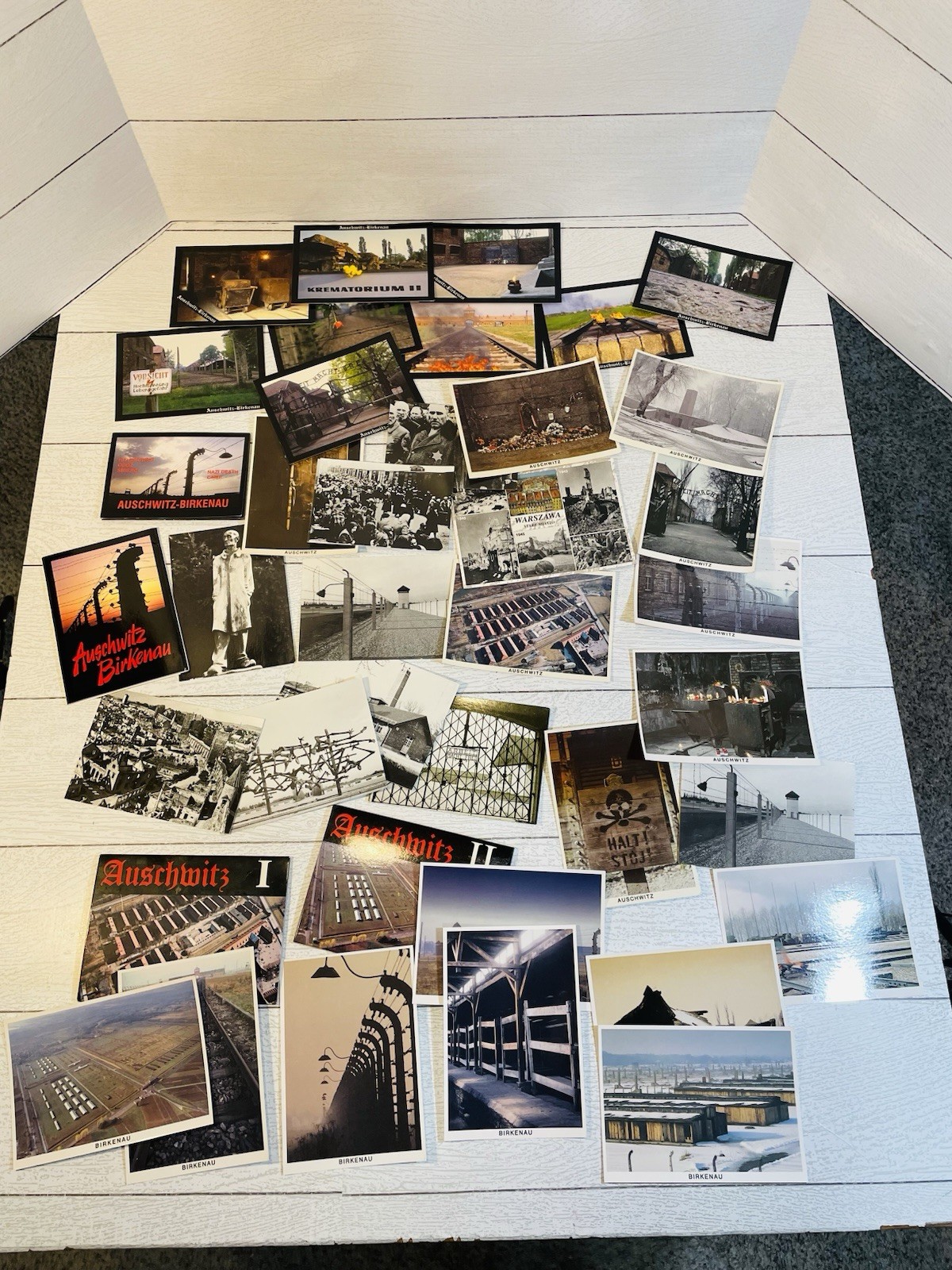 Vintage Lot Of 35 Auschwitz Birkenau Concentration Camp Postcards New RARE WW2