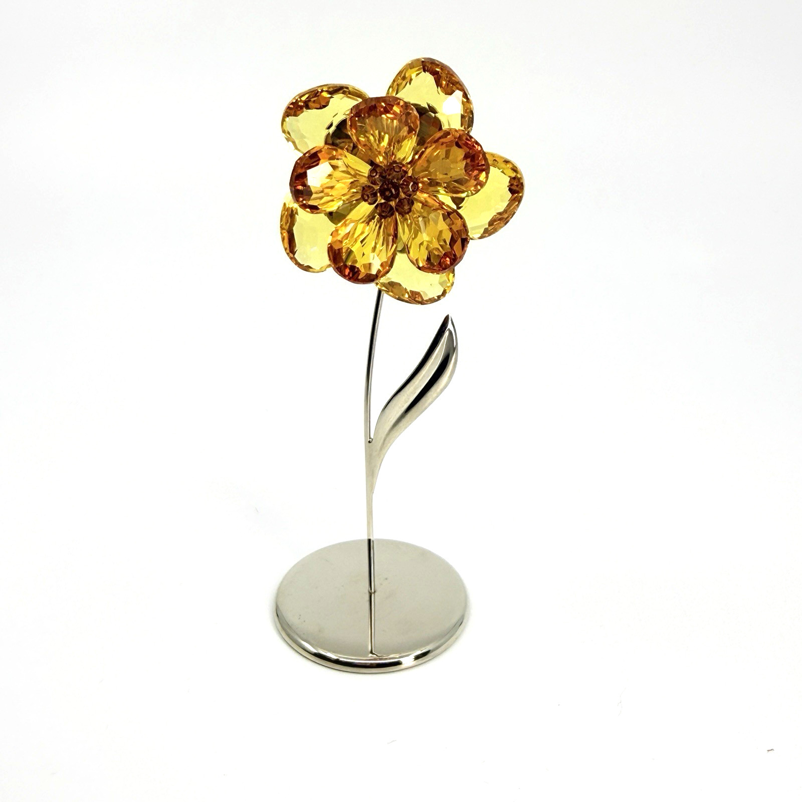 Swarovski Crystal Paradise Dambulla Flower #677618 Light Topaz Retired