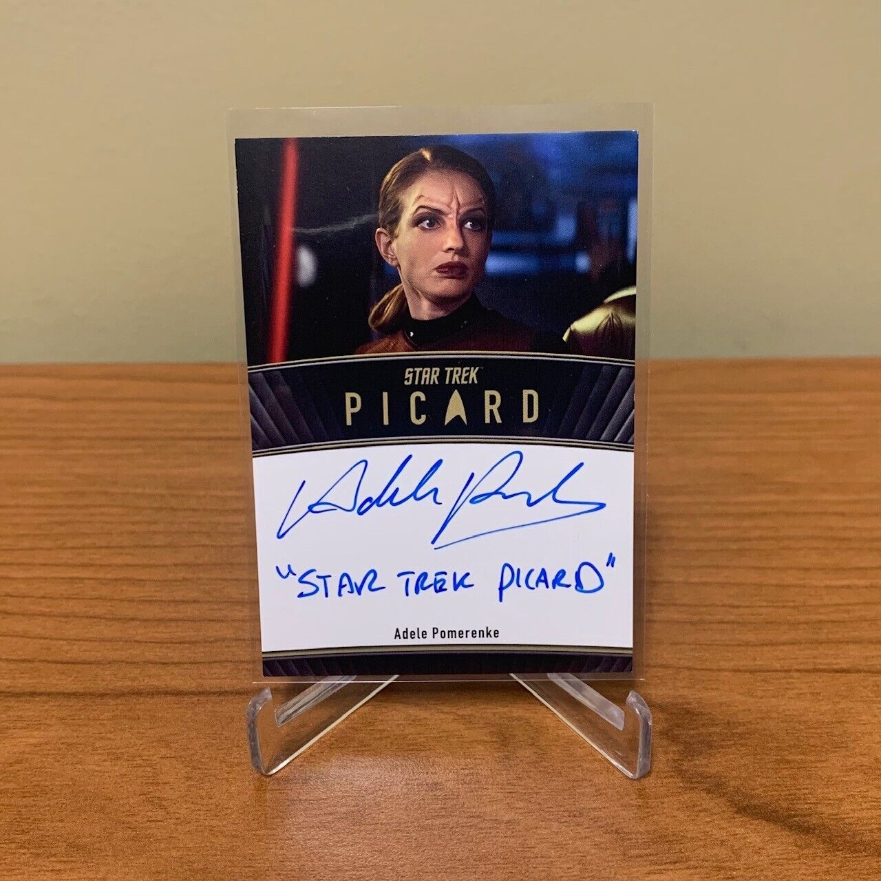 Star Trek Picard Seasons 2 & 3 ADELE POMERENKE Autograph Inscription SCARCE /50