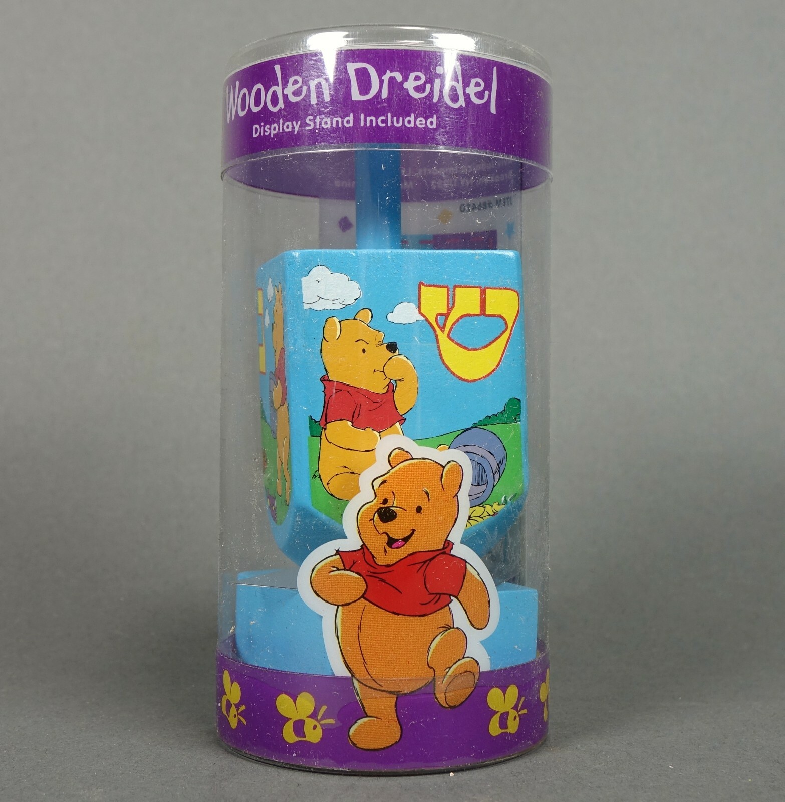 Rare Disney Winnie The Pooh Wooden Hanukkah Dreidel, Chanukah, Blue Tigger Kanga Rare Disney Winnie The Pooh Wooden Hanukkah Dreidel, Chanukah, Blue Tigger Kanga