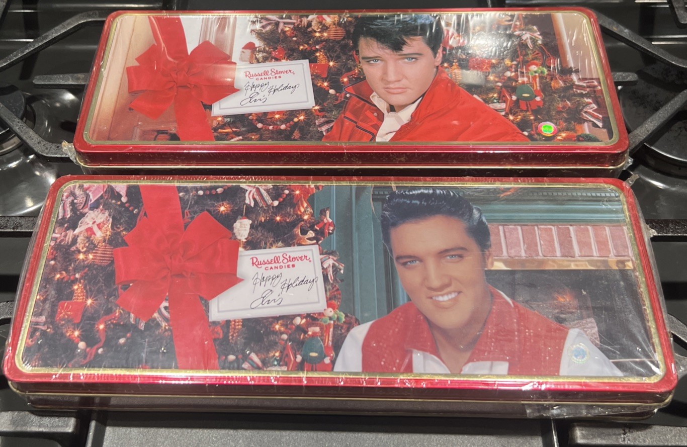 (2) Elvis Presley Christmas '97 Russell Stover Collector Tins NEW Factory Sealed (2) Elvis Presley Christmas '97 Russell Stover Collector Tins NEW Factory Sealed