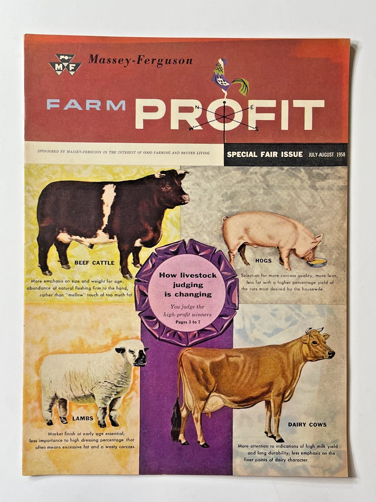 Original Vintage 1958 - Massey Ferguson Farm Profit Sale Brochure Magazine
