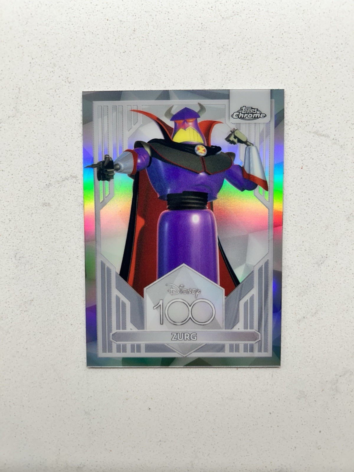 2023 Topps Chrome Disney 100 Years Zurg #28 Silver Refractor Toy Story 2023 Topps Chrome Disney 100 Years Zurg #28 Silver Refractor Toy Story