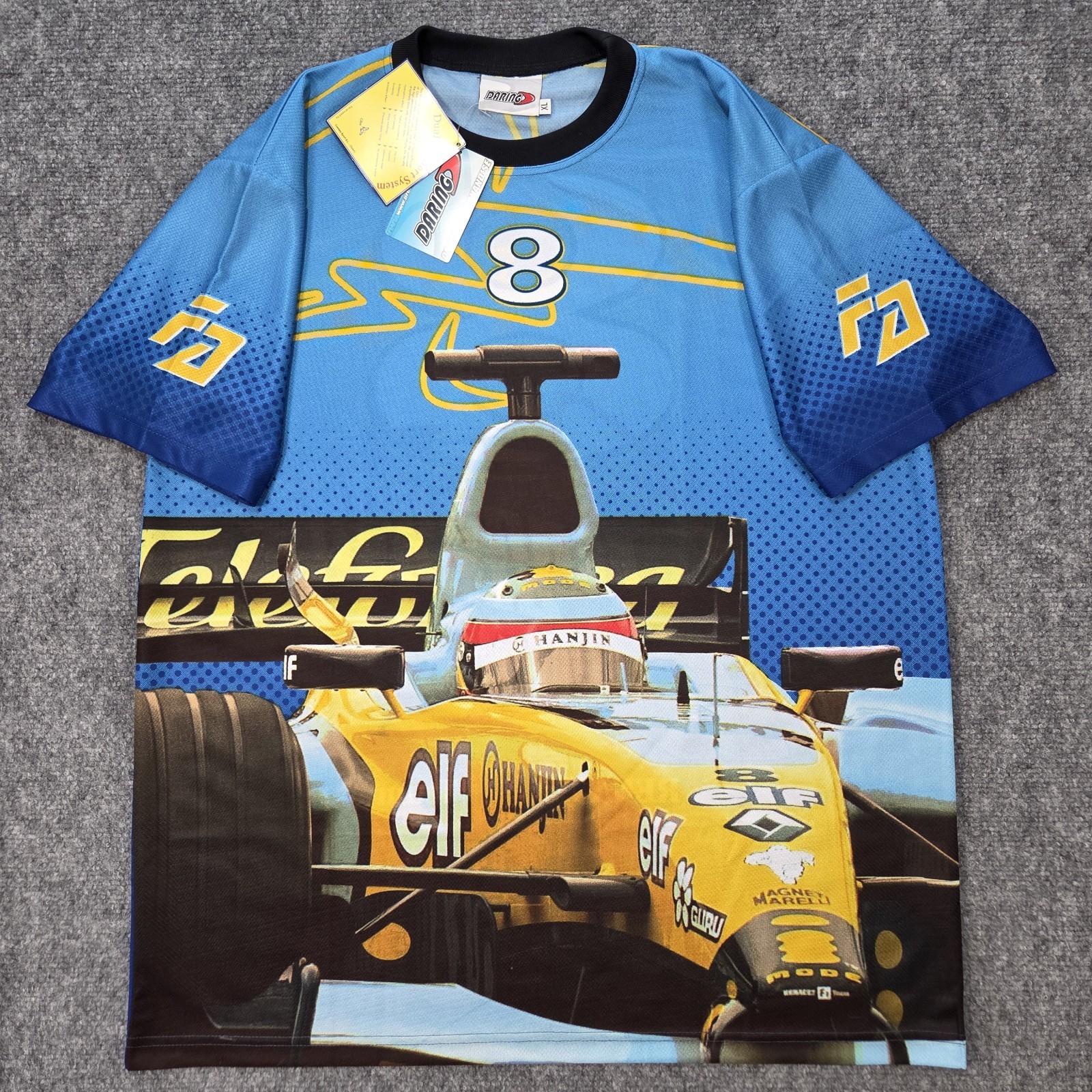 NWT Daring Renault F1 Team Fernando Alonso T-Shirt Precisport Mens XL Blue NWT Daring Renault F1 Team Fernando Alonso T-Shirt Precisport Mens XL Blue