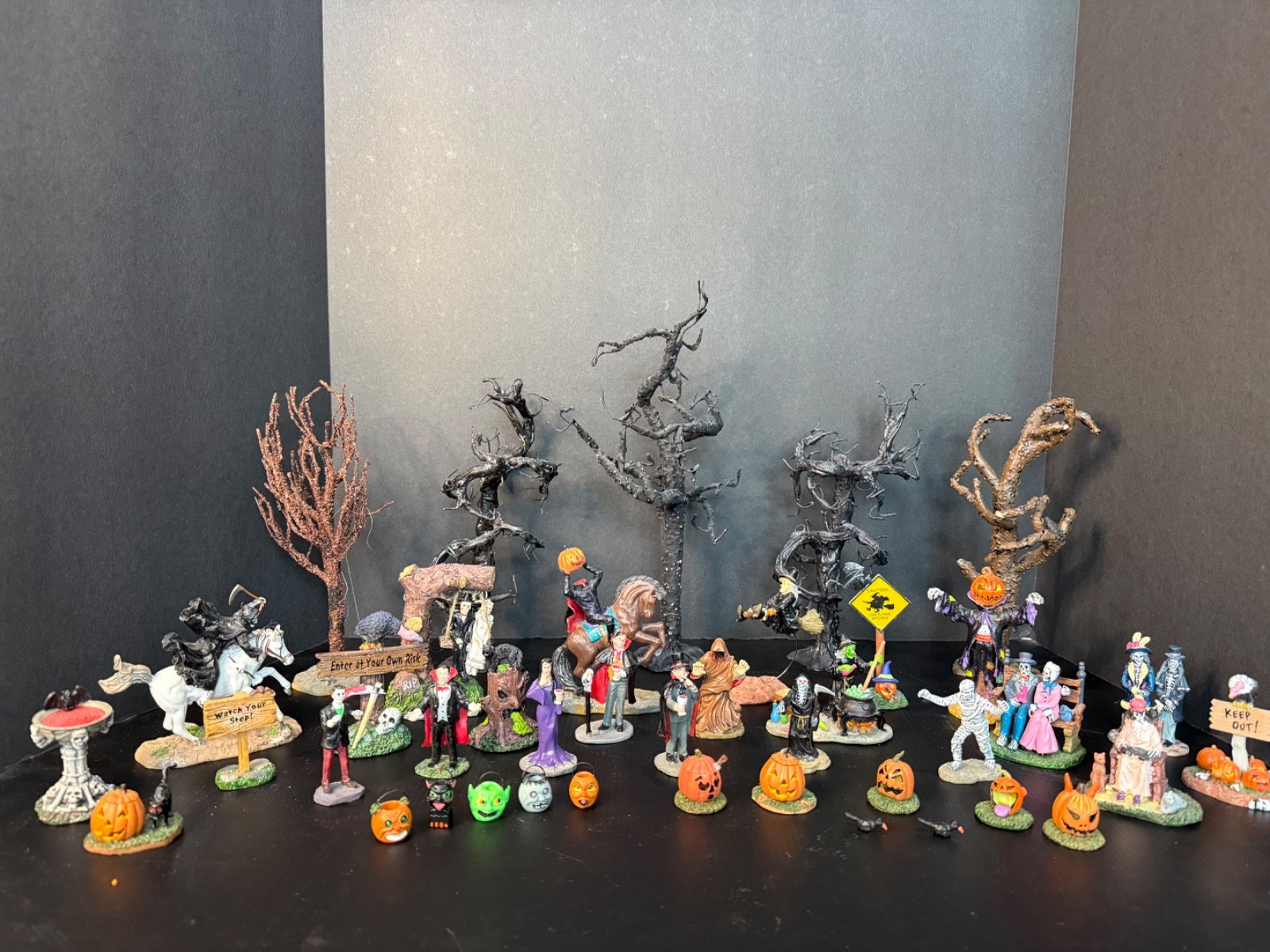 Lemax Spooky Town Halloween 41 Piece Figure and Accessory Lot Lemax Spooky Town Halloween 41 Piece Figure and Accessory Lot