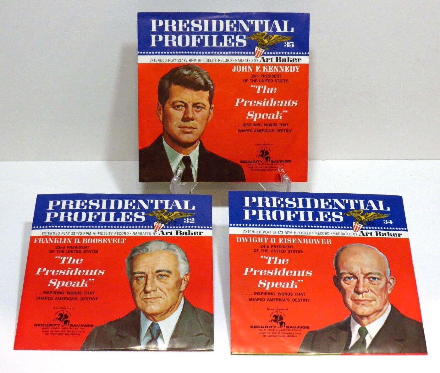 Presidential Profiles Vinyl Albums Lot Of 3 Vintage Kennedy Eisenhower Roosevelt Presidential Profiles Vinyl Albums Lot Of 3 Vintage Kennedy Eisenhower Roosevelt