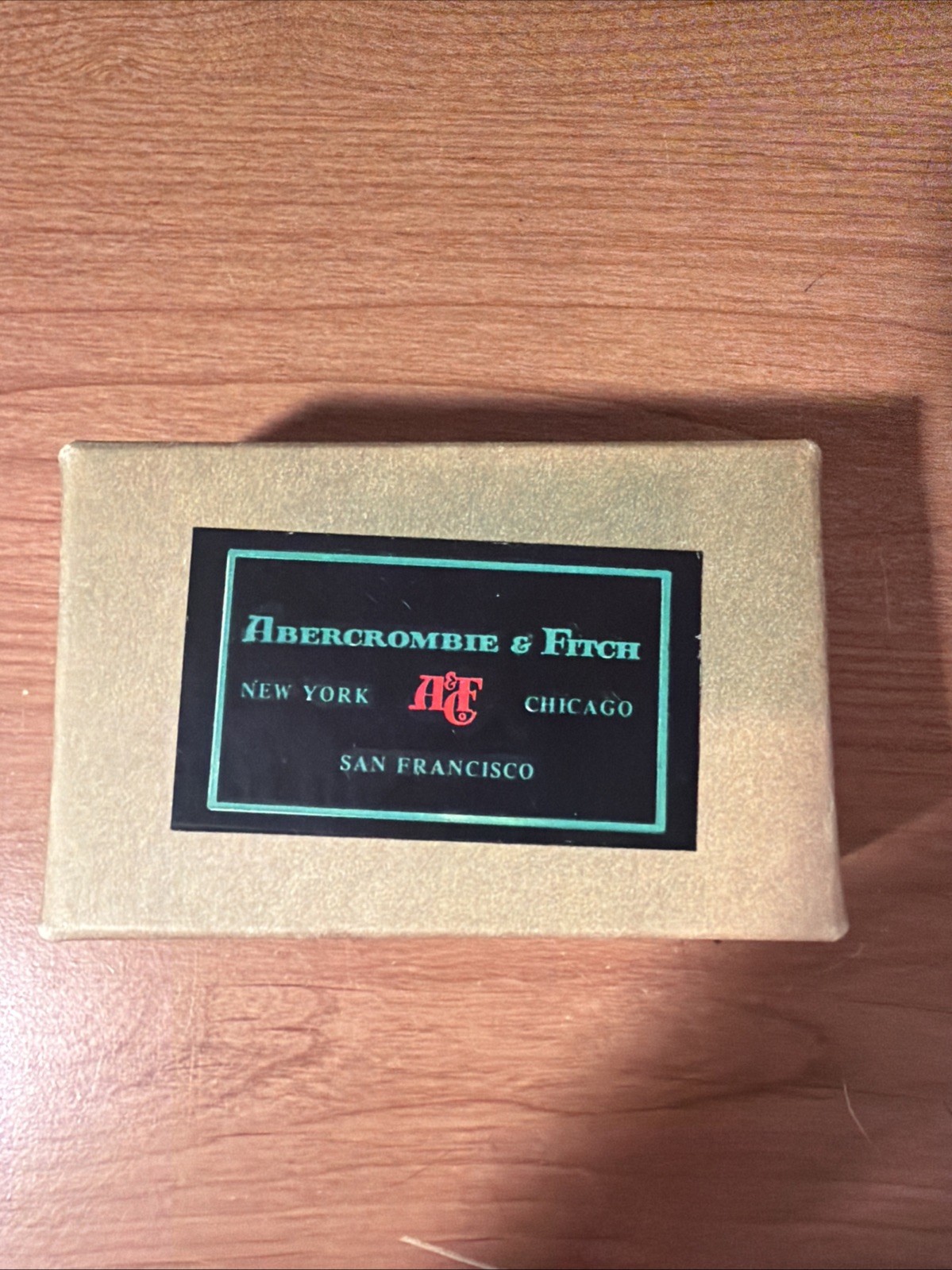 "Abercrombie & Fitch Gift Box with Vintage 1960's Green and Black label RARE